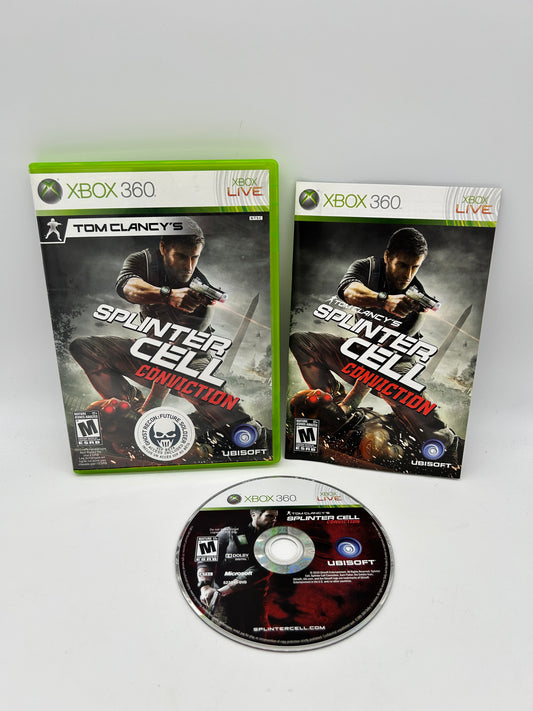 PiXEL-RETRO.COM : MICROSOFT XBOX 360 COMPLETE CIB BOX MANUAL GAME NTSC TOM CLANCY'S SPLINTER CELL CONVICTION