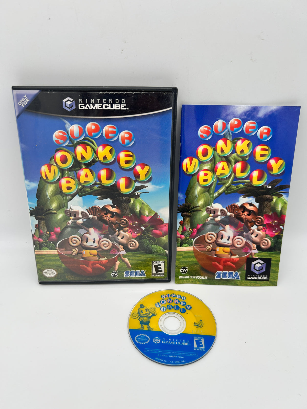 PiXEL-RETRO.COM : NINTENDO GAMECUBE SUPER MONKEY BALL COMPLETE GAME BOX MANUAL NTSC
