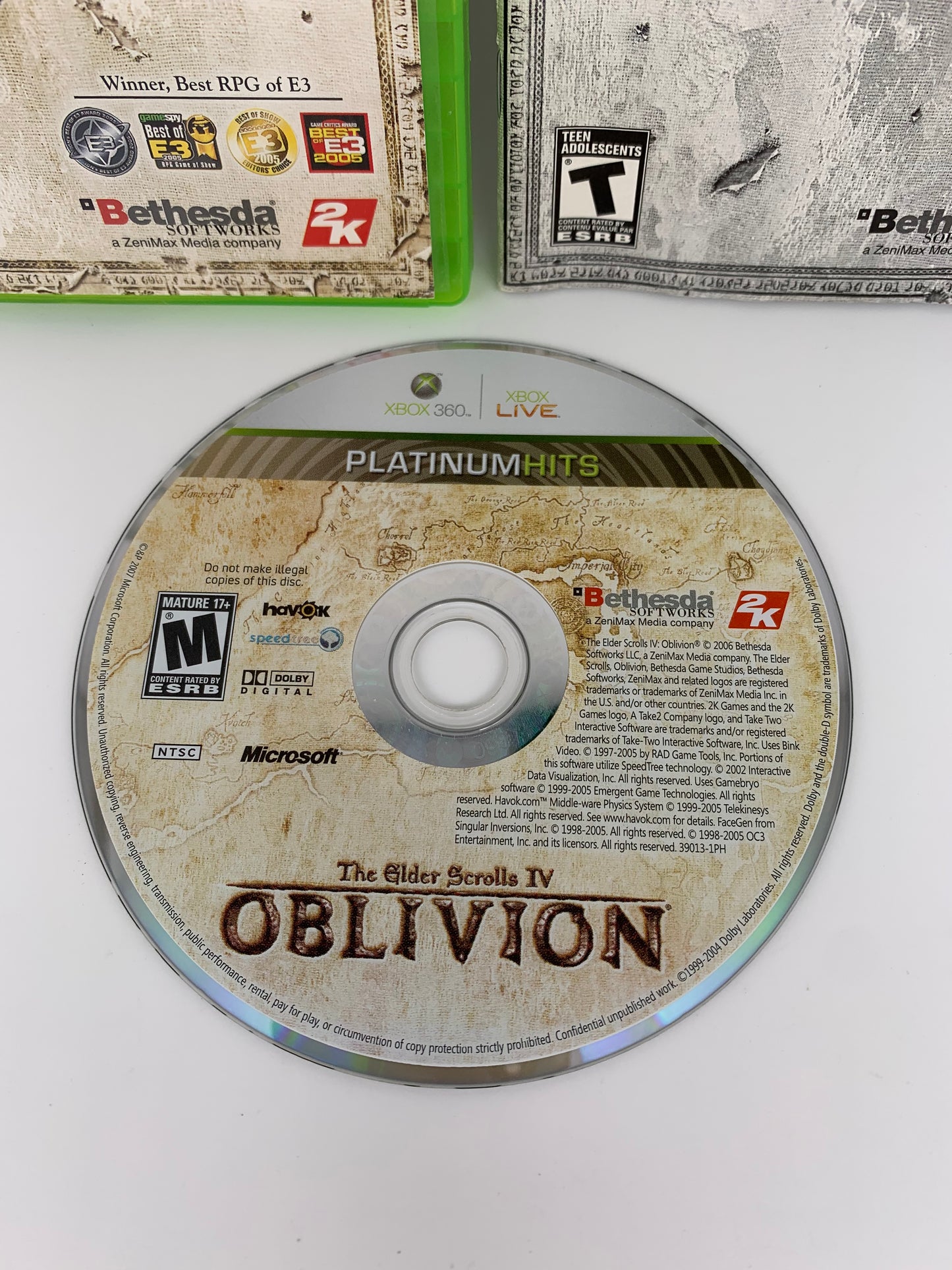 MiCROSOFT XBOX 360 | THE ELDER SCROLLS IV OBLiViON | PLATiNUM HiTS