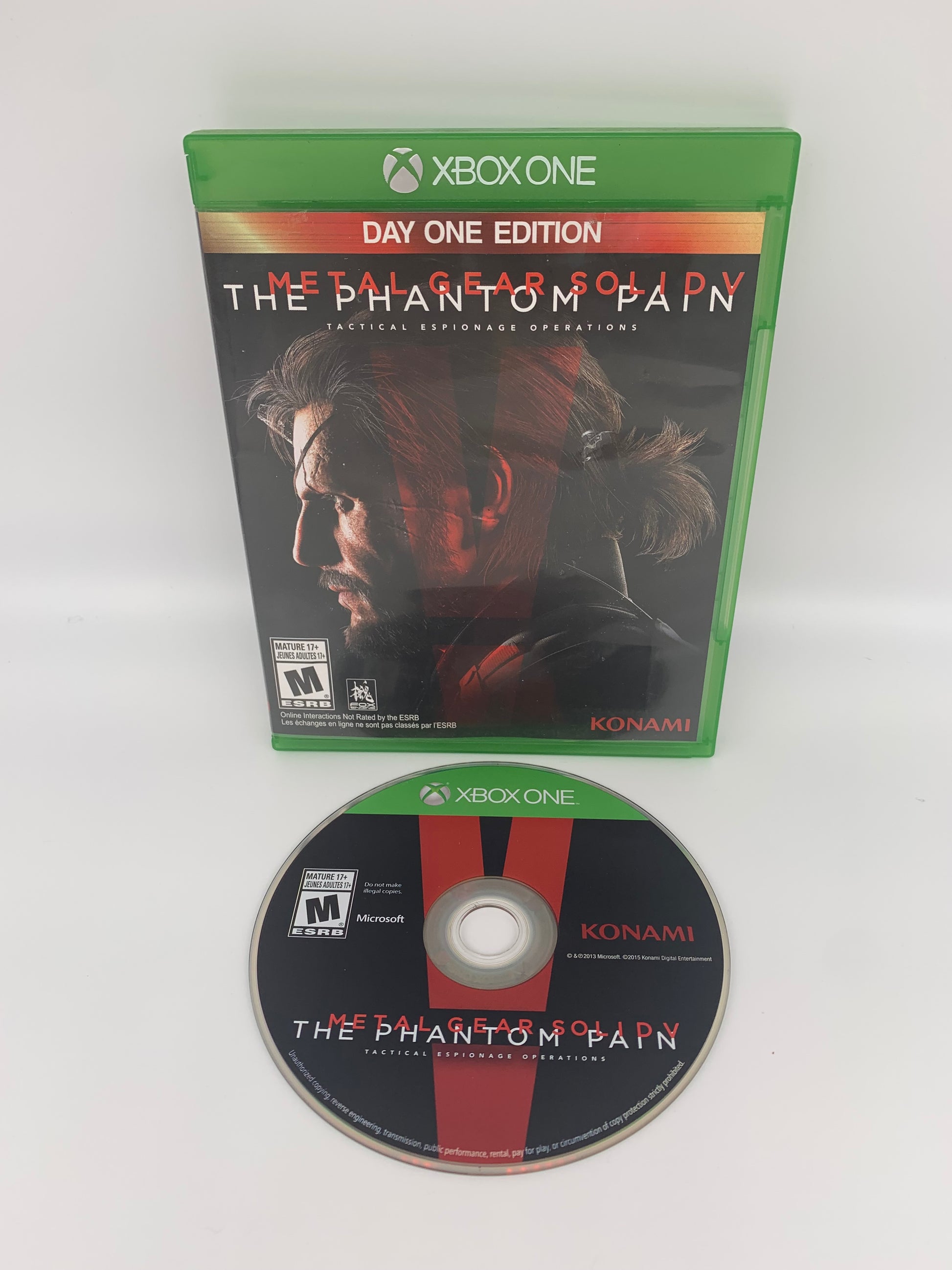 PiXEL-RETRO.COM : MICROSOFT XBOX ONE COMPLETE CIB BOX MANUAL GAME NTSC METAL GEAR SOLID V 5 THE PHANTOM PAIN 