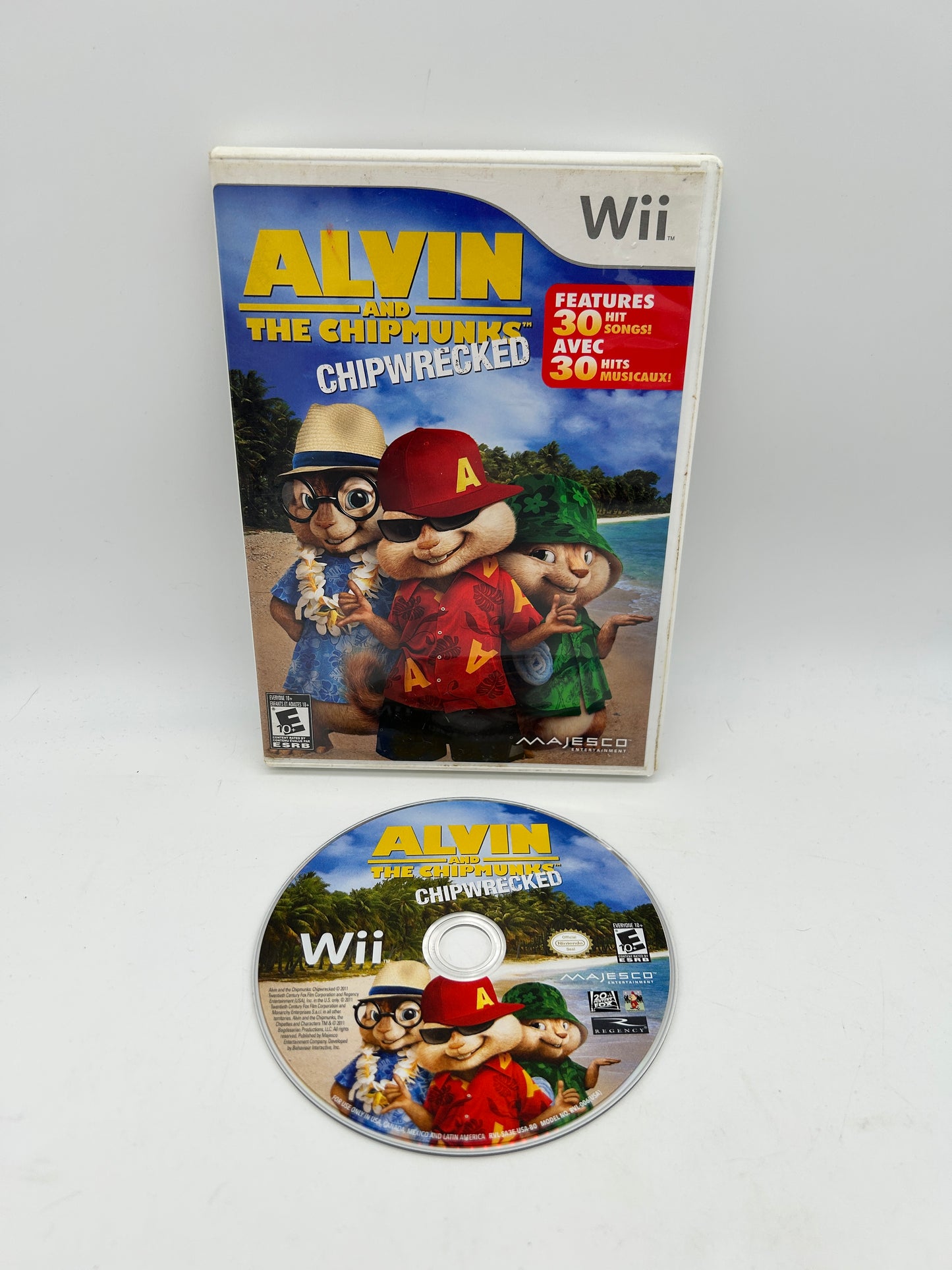 PiXEL-RETRO.COM : NINTENDO WII COMPLET CIB BOX MANUAL GAME NTSC ALVIN AND THE CHIPMUNKS CHIPWRECKED