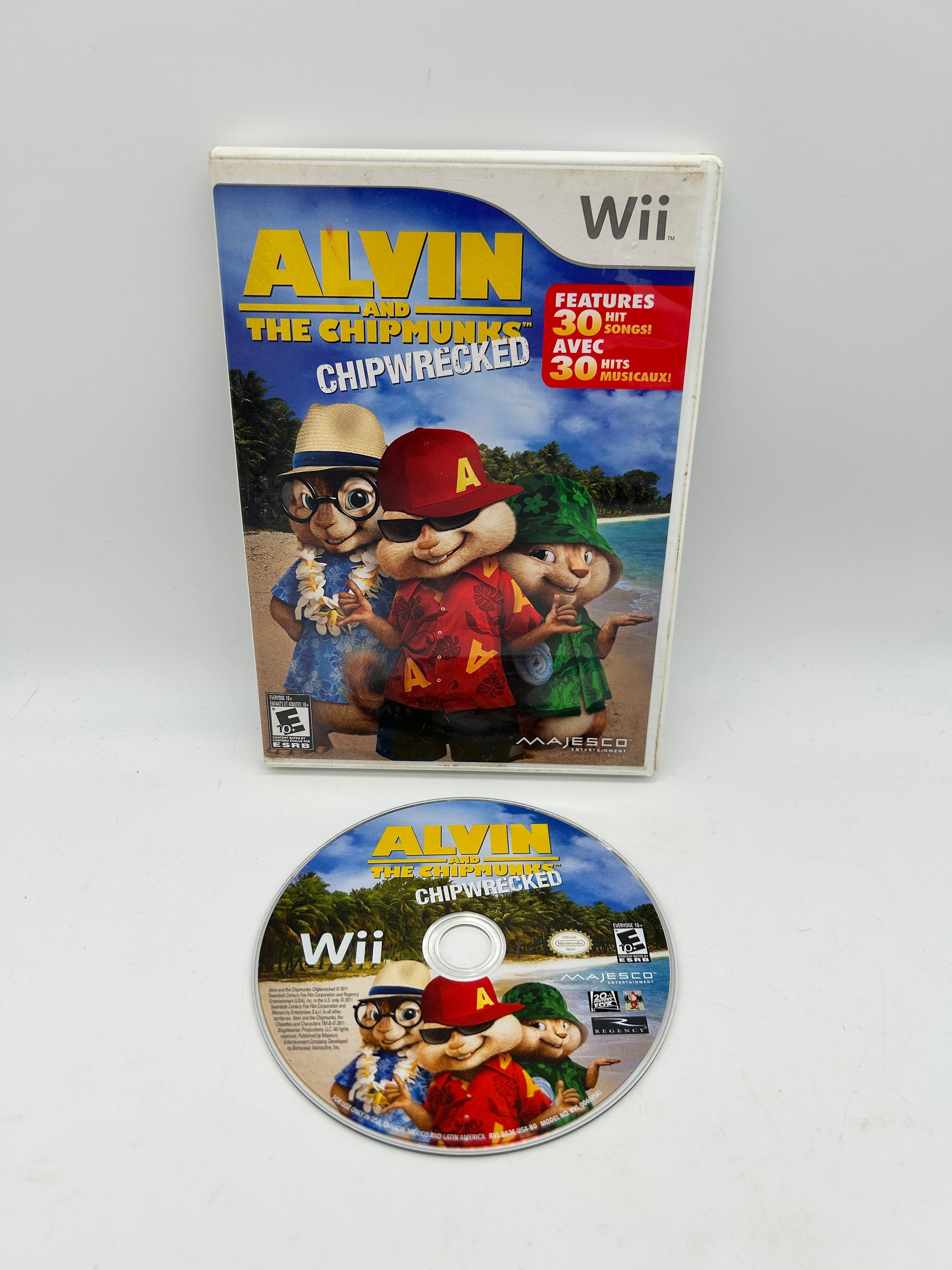 PiXEL-RETRO.COM : NINTENDO WII COMPLET CIB BOX MANUAL GAME NTSC ALVIN AND THE CHIPMUNKS CHIPWRECKED