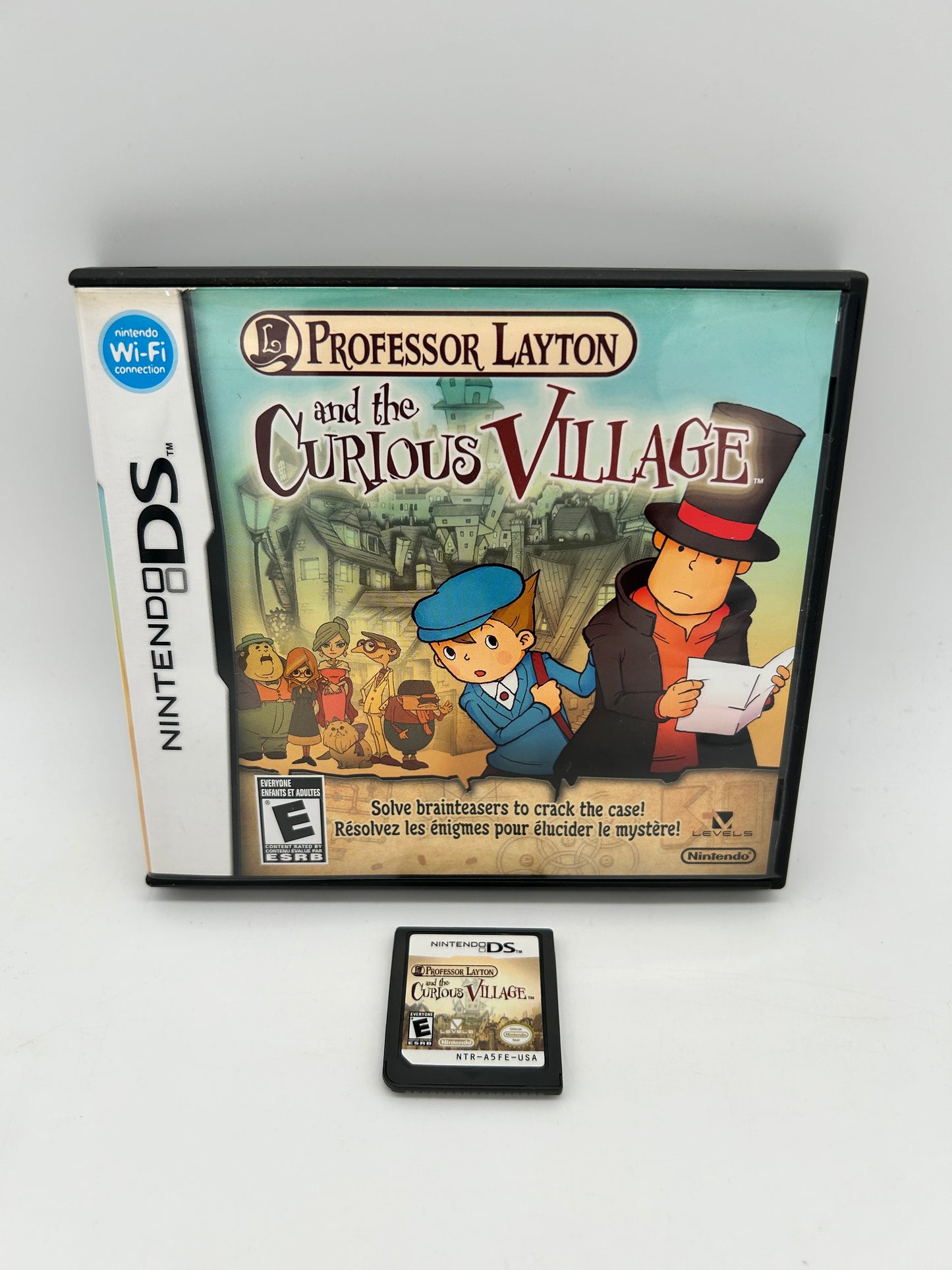 PiXEL-RETRO.COM : NINTENDO DS (DS) COMPLETE CIB BOX MANUAL GAME NTSC PROFESSOR LAYTON AND THE CURIOUS VILLAGE