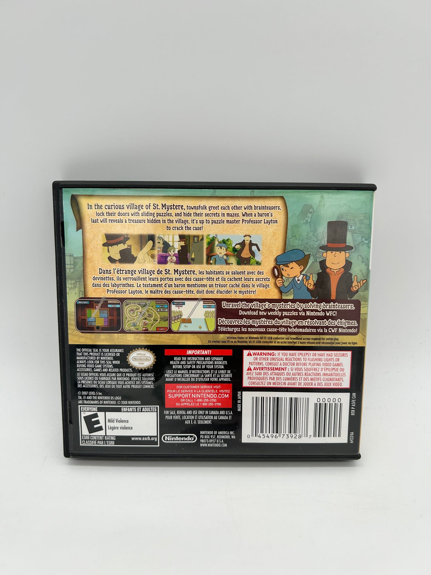 NiNTENDO DS | PROFESSOR LAYTON AND THE CURiOUS VILLAGE