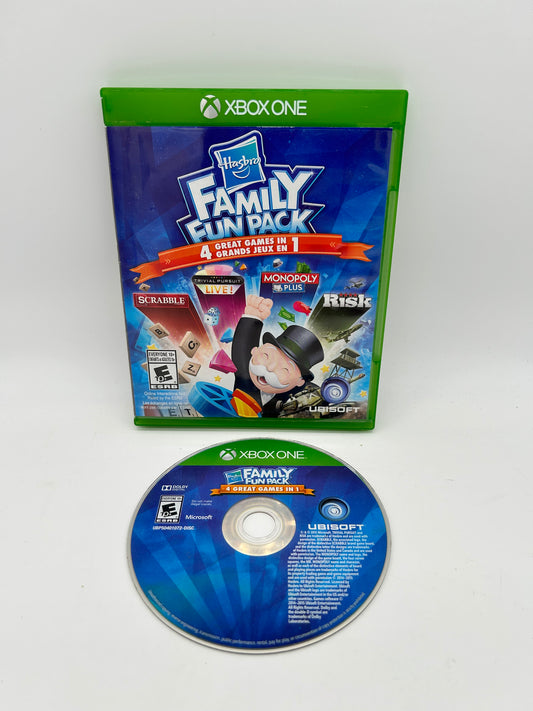 PiXEL-RETRO.COM : MICROSOFT XBOX ONE COMPLETE CIB BOX MANUAL GAME NTSC HASBRO FAMILY FUN PACK