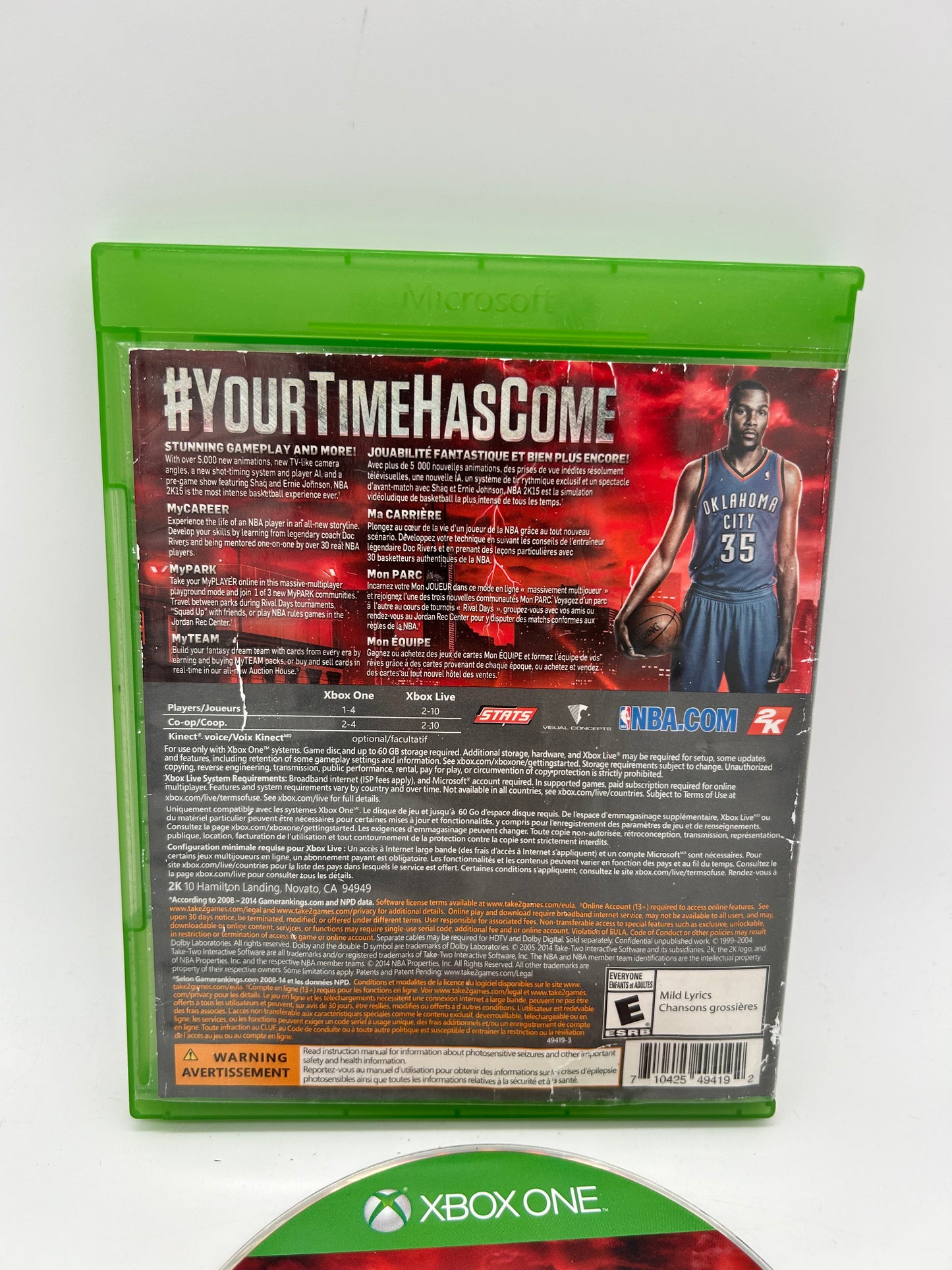 Microsoft XBOX ONE | NBA 2K15