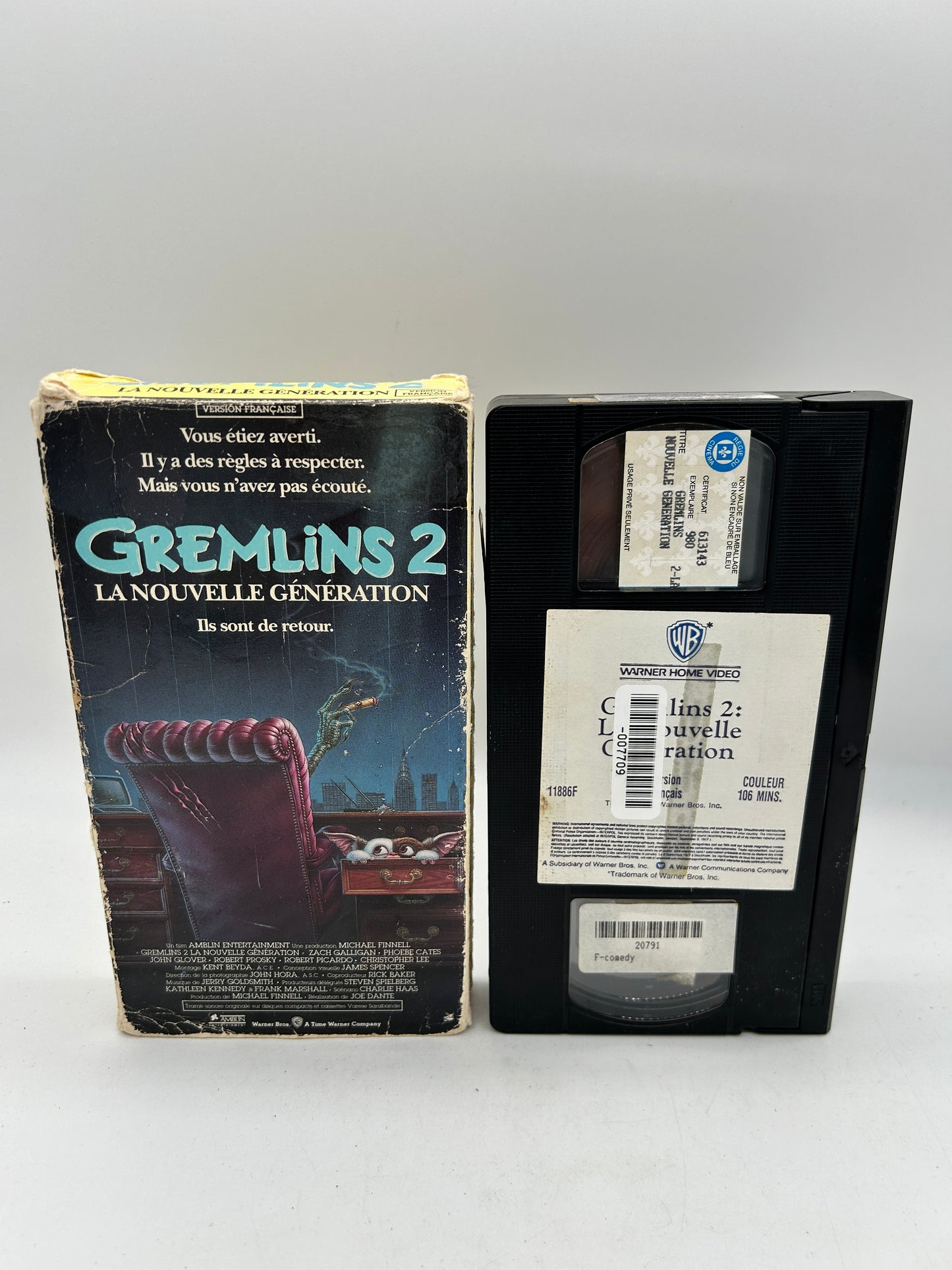 FiLM VHS FRANCAiS | GREMLiNS 2 LA NOUVELLE GENERATiON