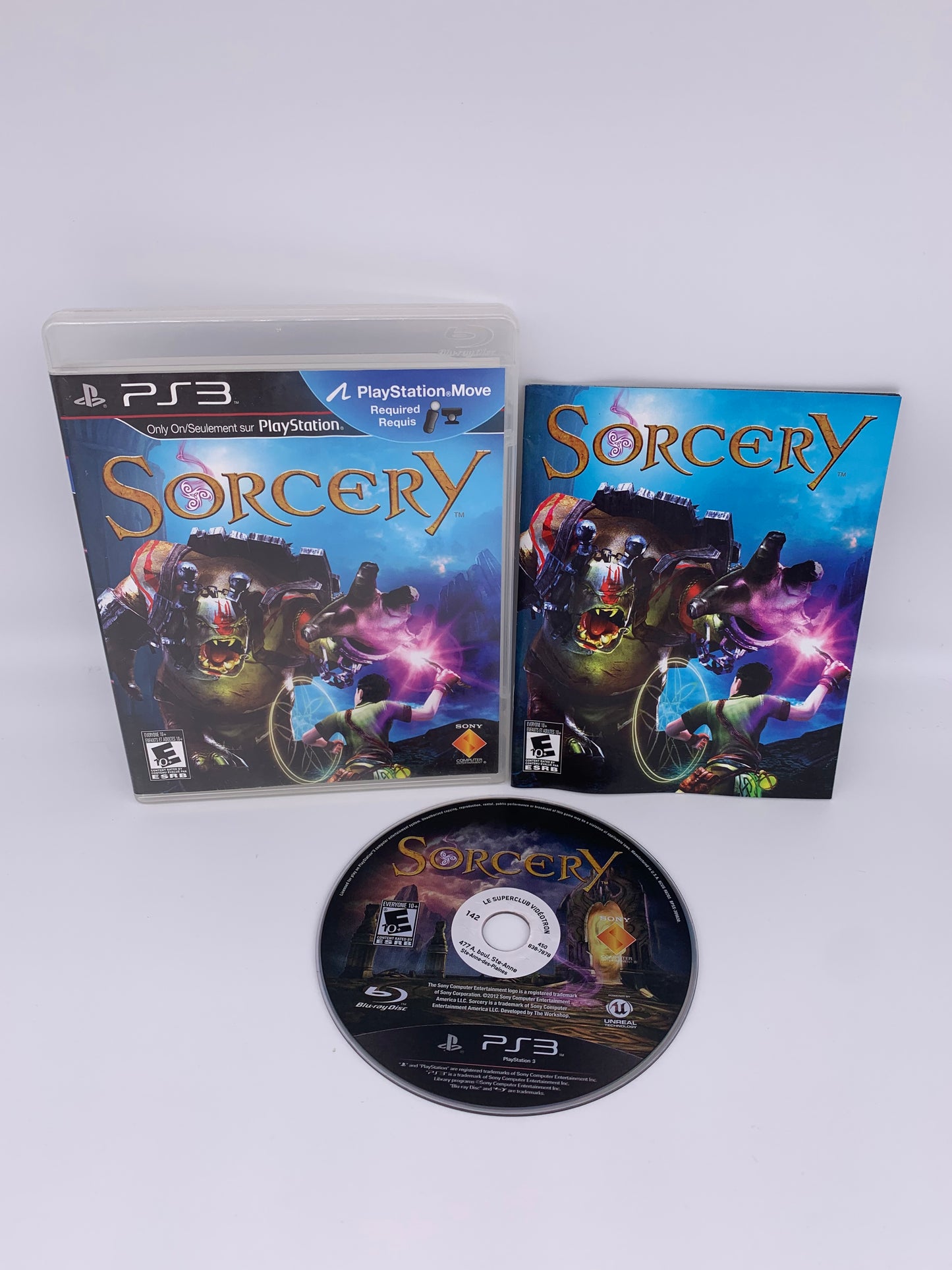 PiXEL-RETRO.COM : SONY PLAYSTATION 3 (PS3) COMPLET CIB BOX MANUAL GAME NTSC SORCERY