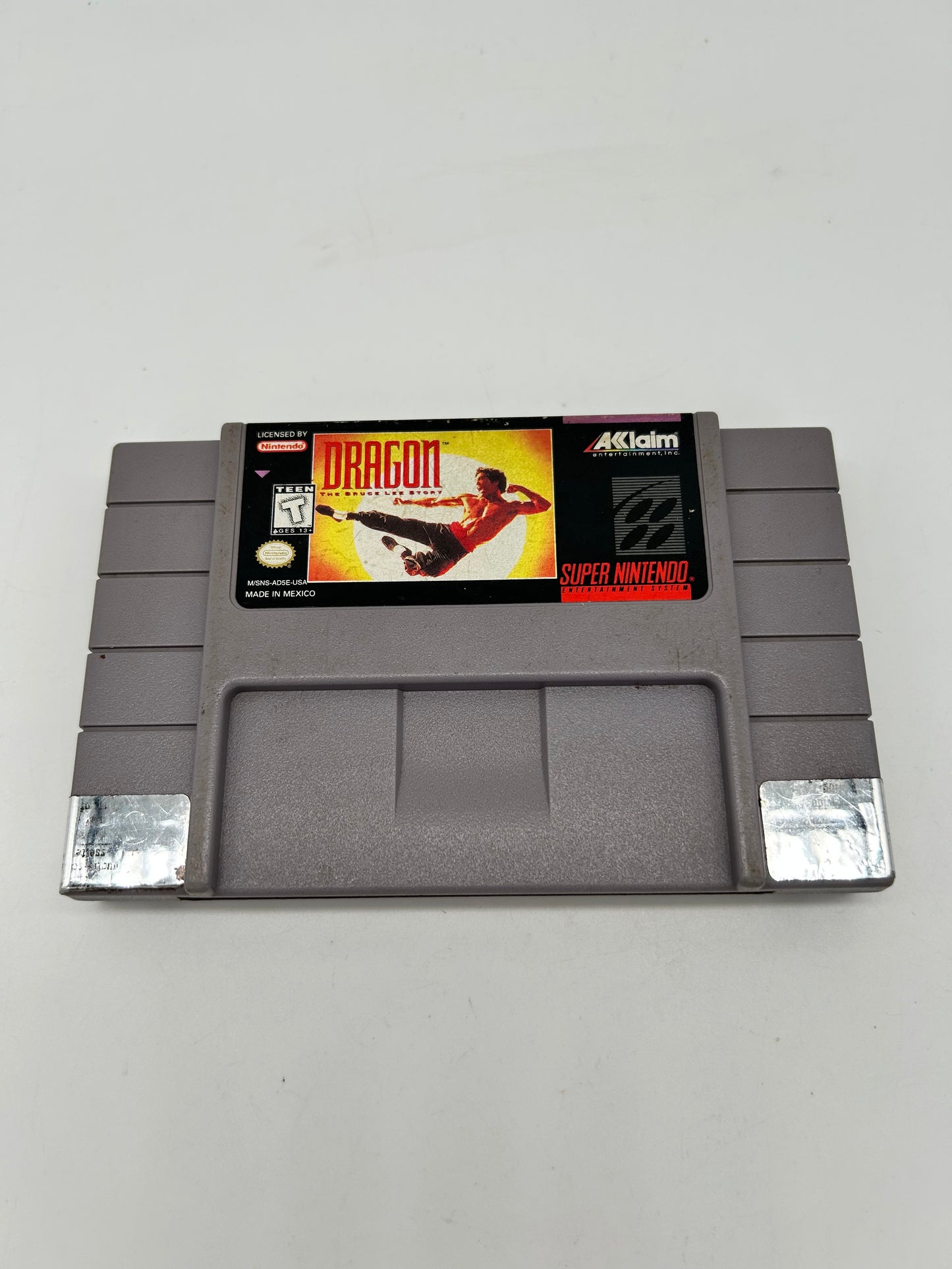 PiXEL-RETRO.COM : SUPER NINTENDO NES (SNES) GAME NTSC DRAGON THE BRUCE LEE STORY