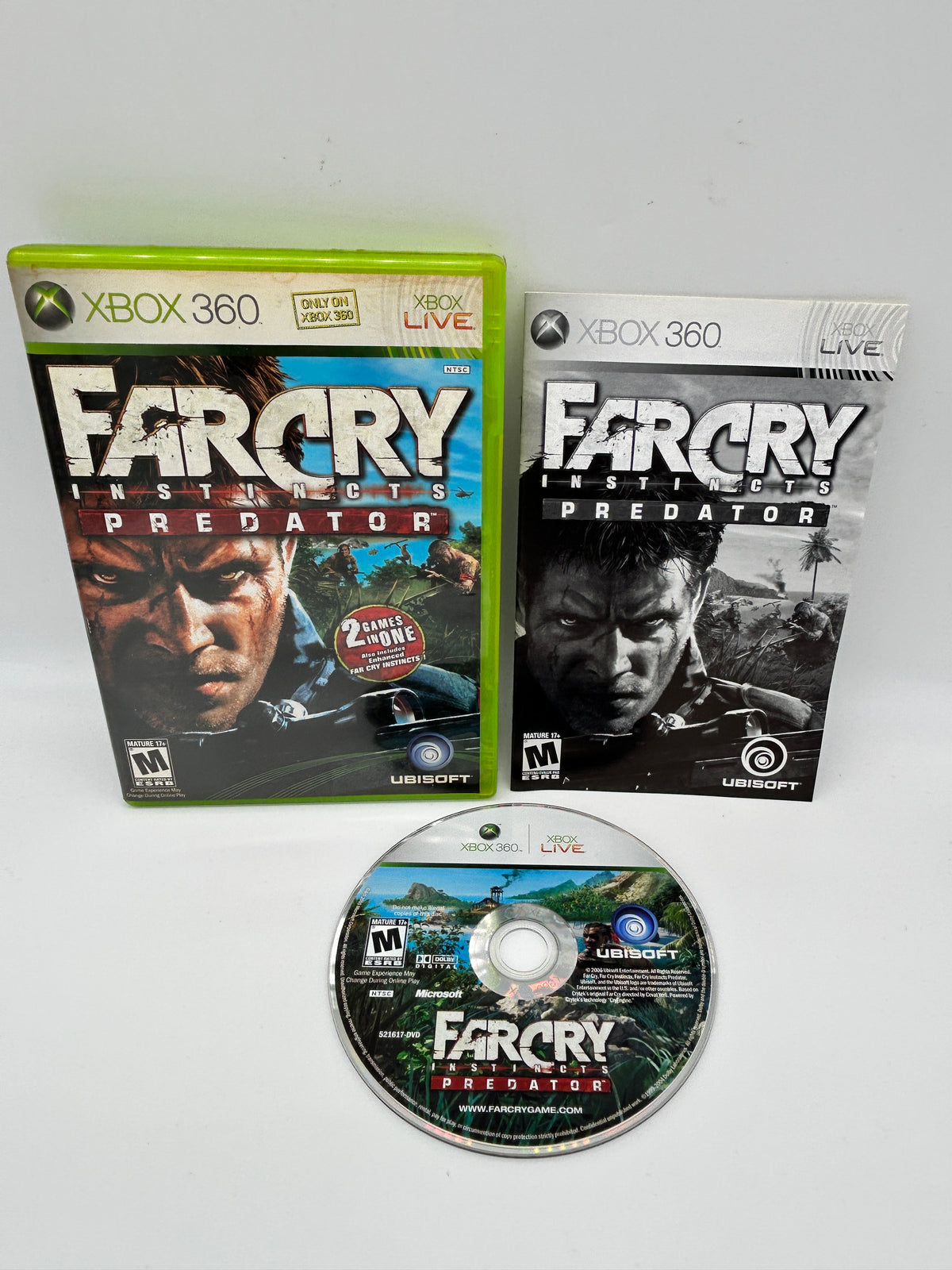 PiXEL-RETRO.COM : MICROSOFT XBOX 360 COMPLETE CIB BOX MANUAL GAME NTSC FAR CRY INSTINCTS PREDATOR