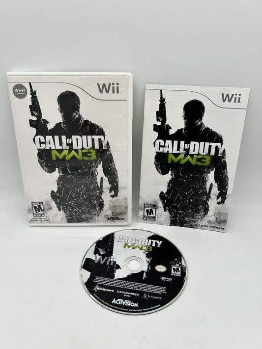 PiXEL-RETRO.COM : NINTENDO WII COMPLET CIB BOX MANUAL GAME NTSC CALL OF DUTY MODERN WARFARE 3 MW3