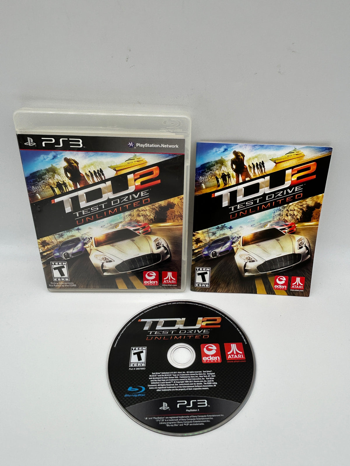PiXEL-RETRO.COM : SONY PLAYSTATION 3 (PS3) COMPLET CIB BOX MANUAL GAME NTSC TEST DRIVE UNLIMITED 2 TOU