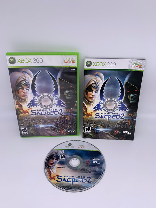 PiXEL-RETRO.COM : MICROSOFT XBOX 360 COMPLETE CIB BOX MANUAL GAME NTSC SACRED 2 FALLEN ANGEL