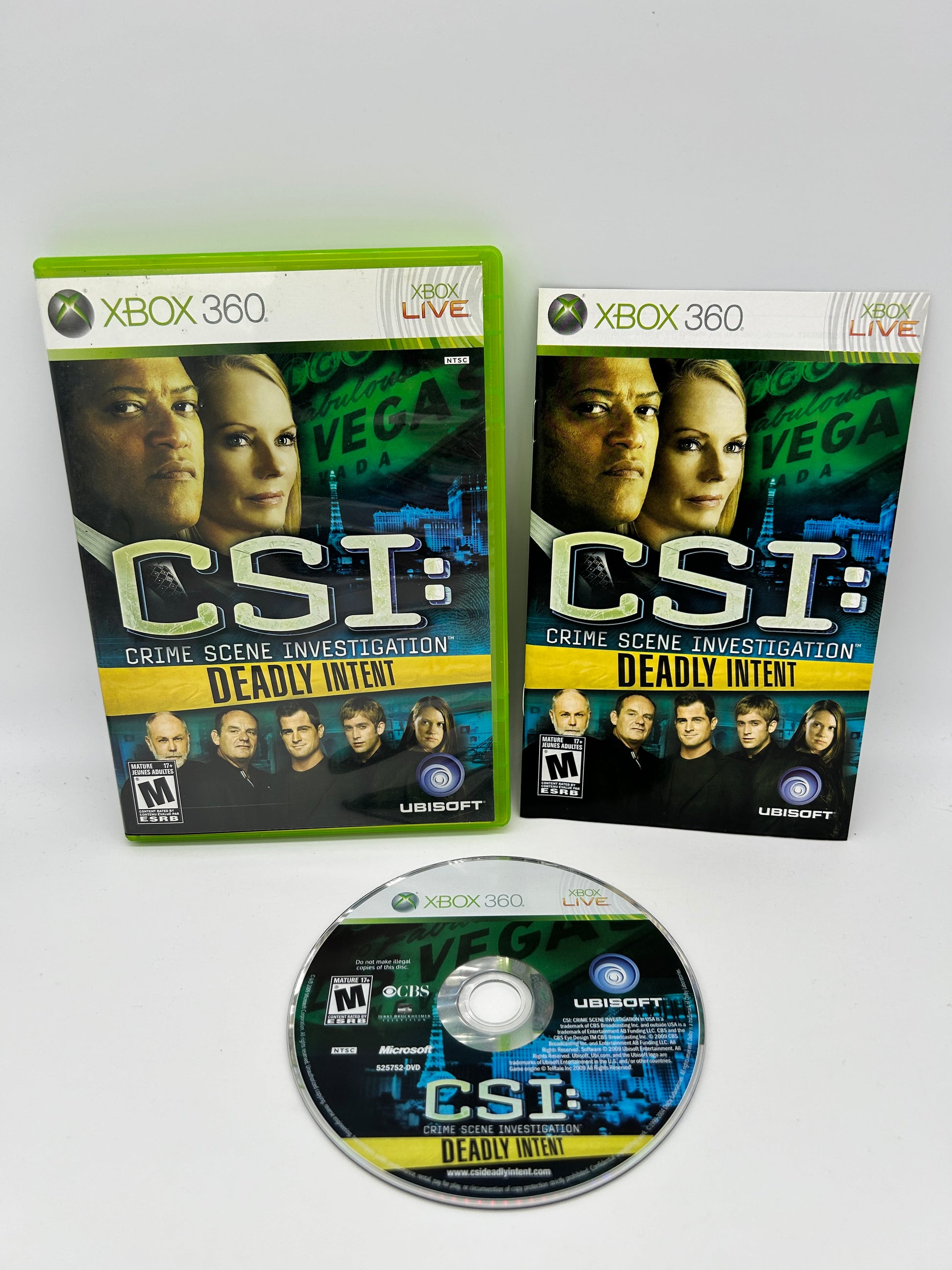 PiXEL-RETRO.COM : MICROSOFT XBOX 360 COMPLETE CIB BOX MANUAL GAME NTSC CSI CRIME SCENE INVESTIGATION DEADLY INTENT