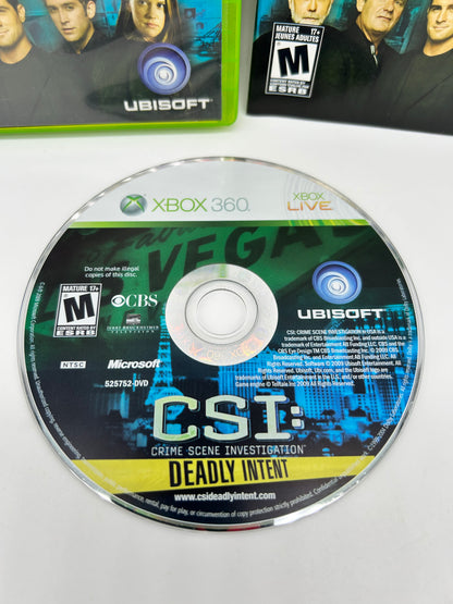 MiCROSOFT XBOX 360 | CSi : CRiME SCENE iNVESTiGATiON DEADLY iNTENT