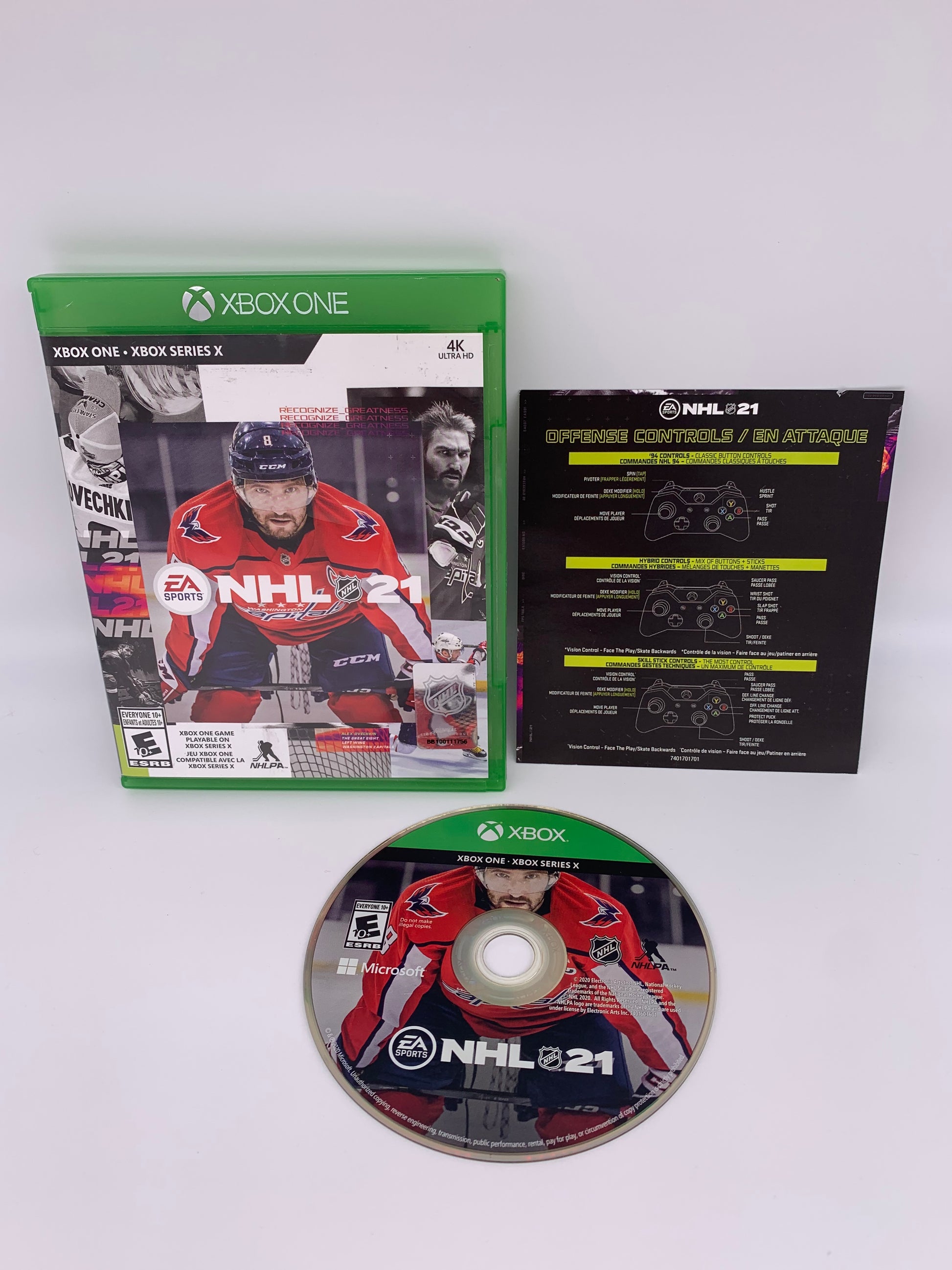 PiXEL-RETRO.COM : MICROSOFT XBOX ONE SERIES X COMPLETE CIB BOX MANUAL GAME NTSC NHL 21