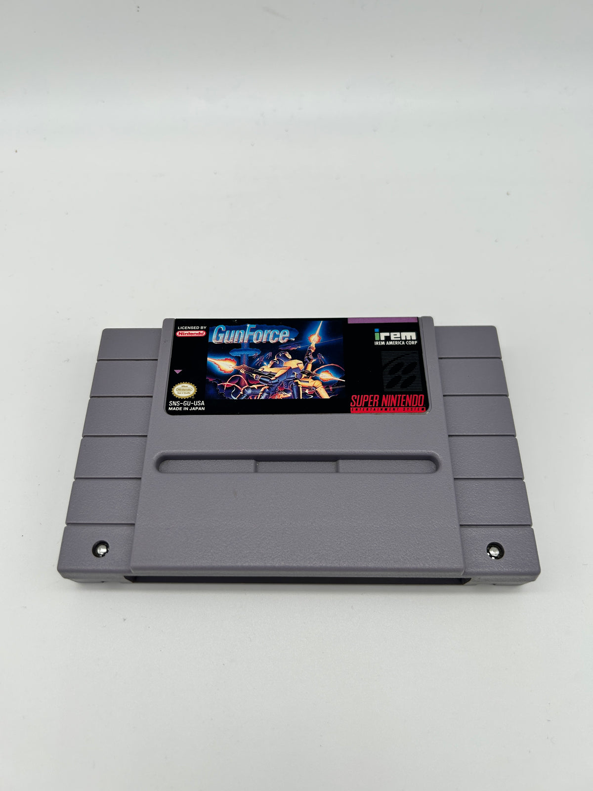 PiXEL-RETRO.COM : SUPER NINTENDO NES (SNES) GAME NTSC GUNFORCE