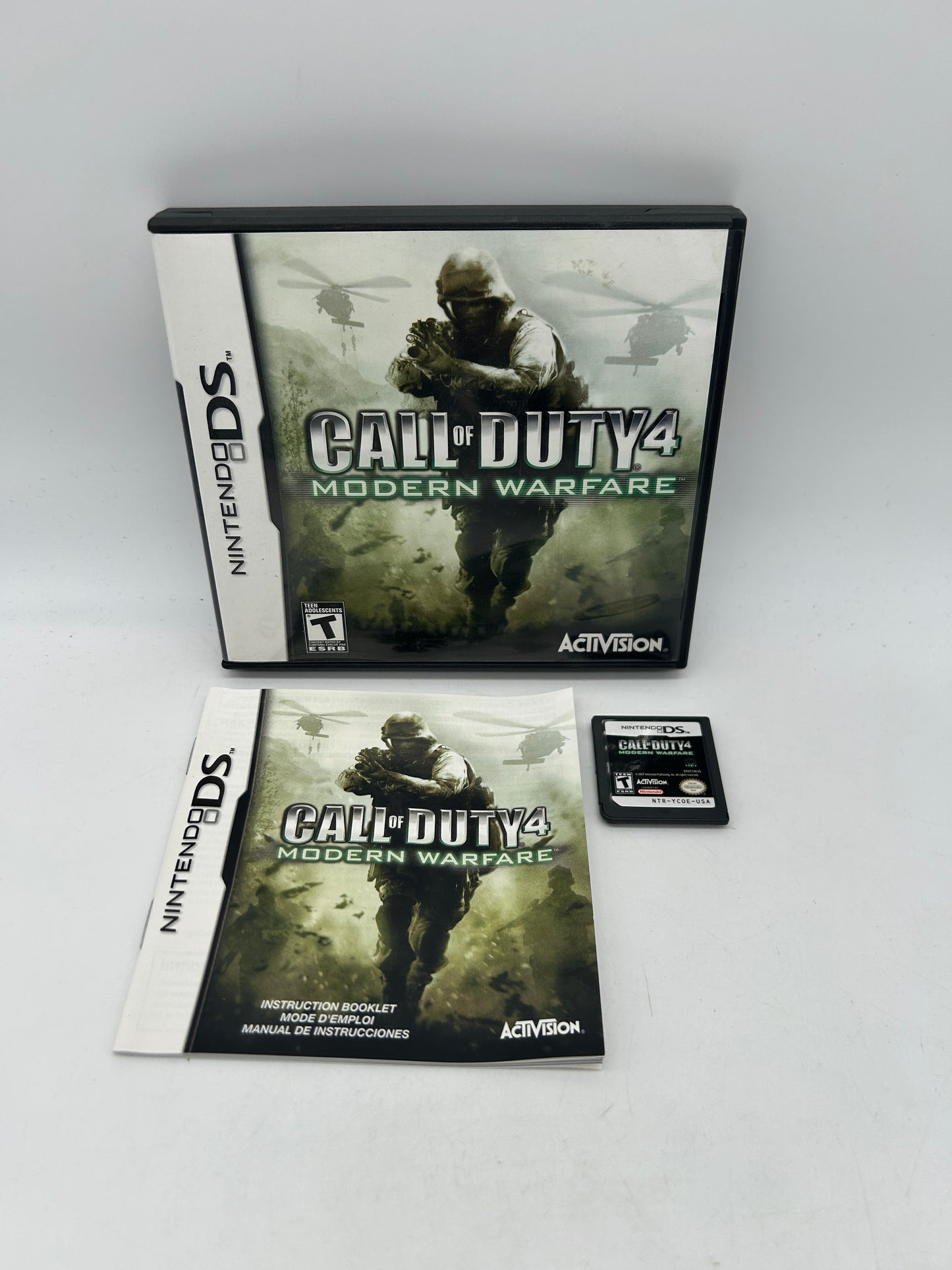 PiXEL-RETRO.COM : NINTENDO DS (DS) COMPLETE CIB BOX MANUAL GAME NTSC CALL OF DUTY 4 MODERN WARFARE