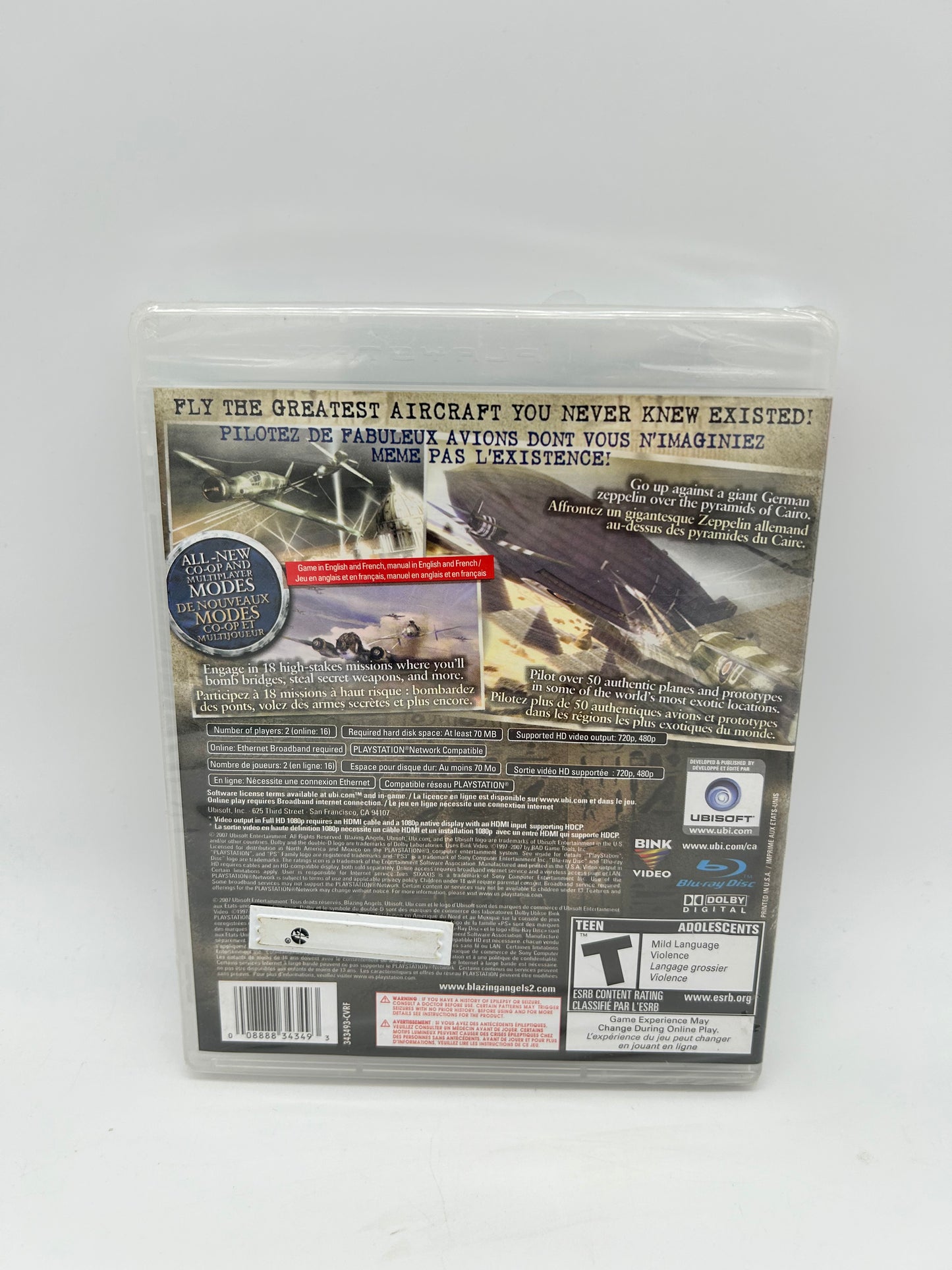 SONY PLAYSTATiON 3 [PS3] | BLAZiNG ANGELS 2 SECRET MiSSiONS OF WWII