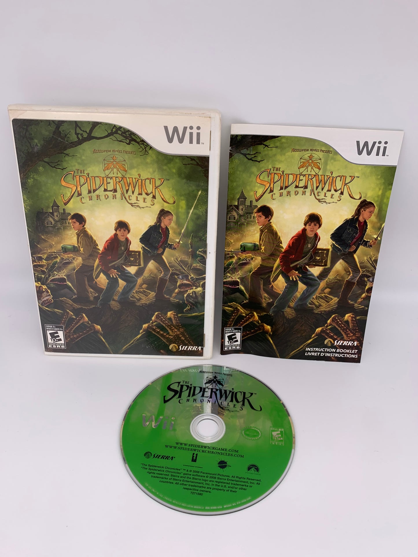 PiXEL-RETRO.COM : NINTENDO WII COMPLET CIB BOX MANUAL GAME NTSC THE SPIDERWICK CHRONICLES