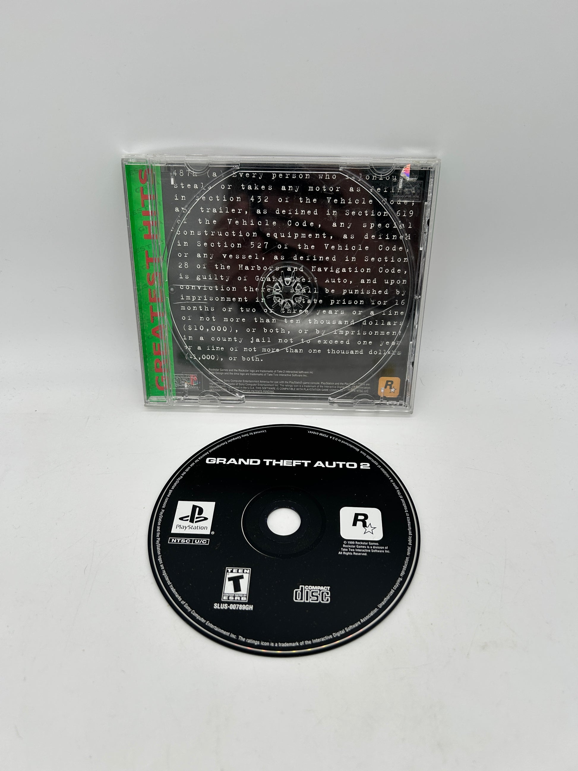 PiXEL-RETRO.COM : SONY PLAYSTATION (PS1) COMPLETE CIB BOX MANUAL GAME NTSC GRAND THEFT AUTO 2