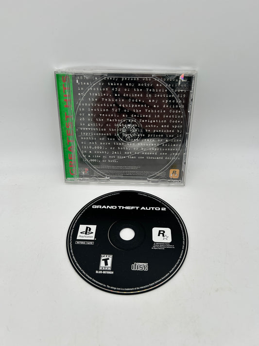 PiXEL-RETRO.COM : SONY PLAYSTATION (PS1) COMPLETE CIB BOX MANUAL GAME NTSC GRAND THEFT AUTO 2