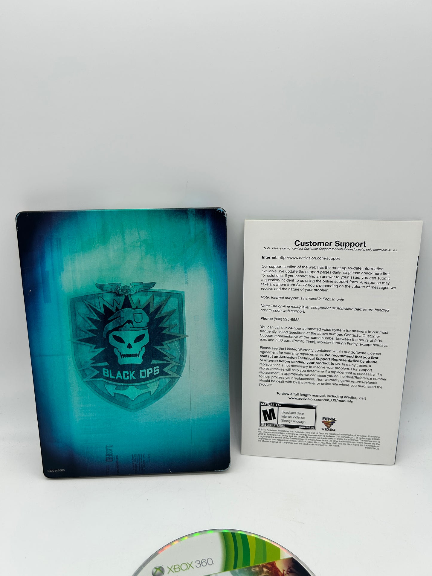 MICROSOFT XBOX 360 | CALL OF DUTY BLACK OPS | STEELBOOK LIMITED EDITION