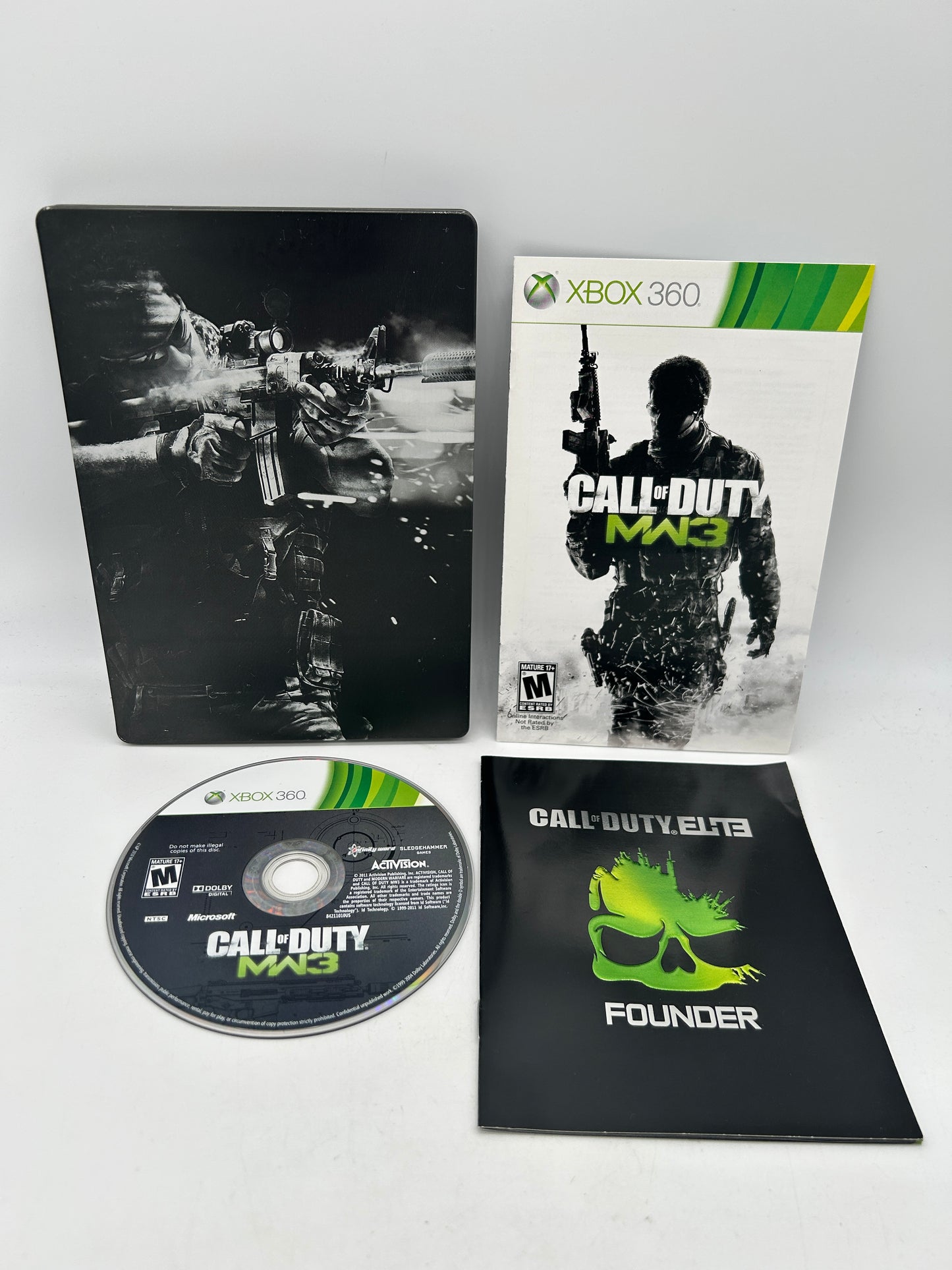 PiXEL-RETRO.COM : MICROSOFT XBOX 360 COMPLETE CIB BOX MANUAL GAME NTSC CALL OF DUTY MODERN WARFARE 3 MW3 STEELBOOK LIMITED EDITION