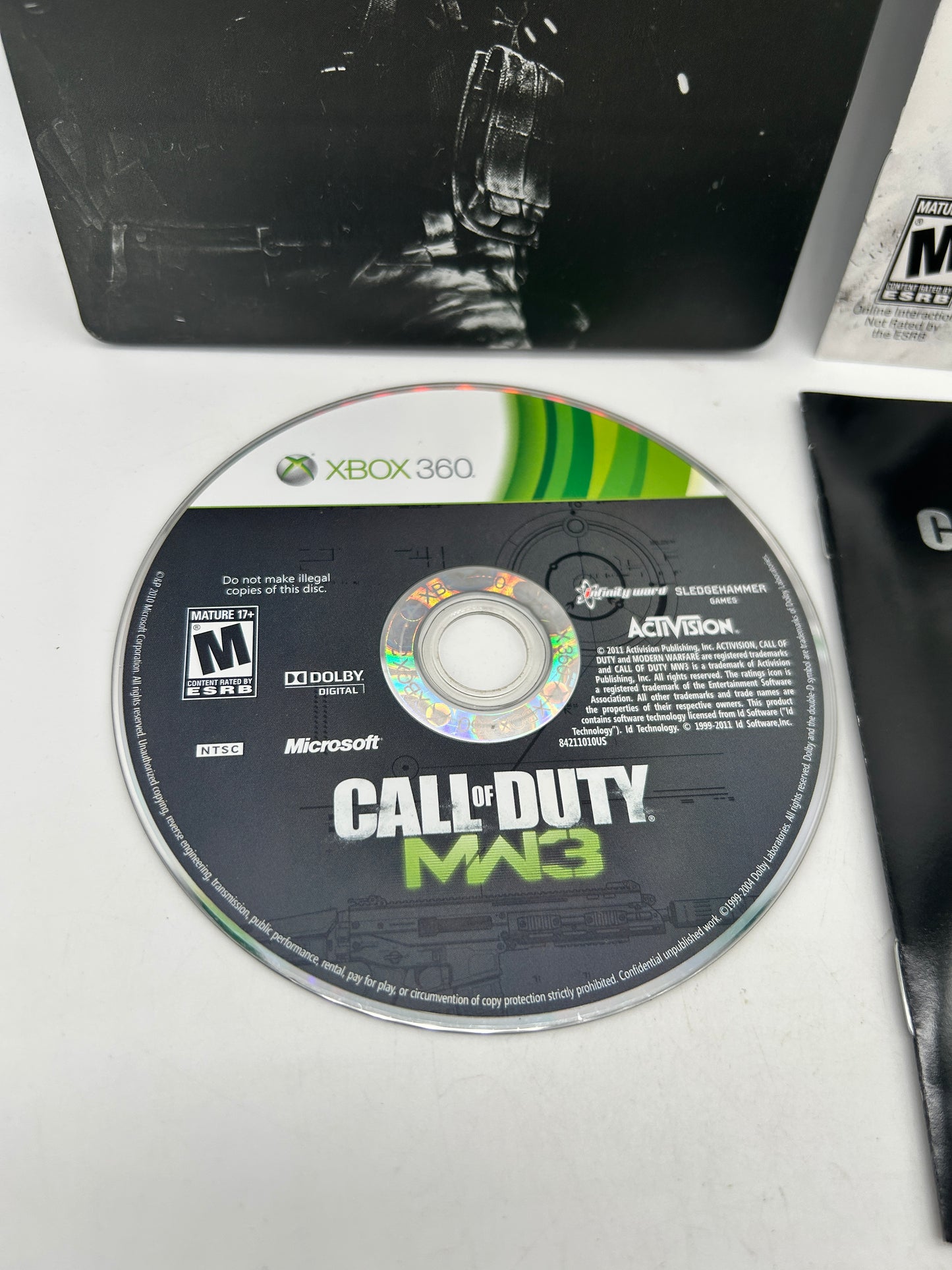 MICROSOFT XBOX 360 | CALL OF DUTY MODERN WARFARE 3 MW3 | LIMITED EDITION STEELBOOK