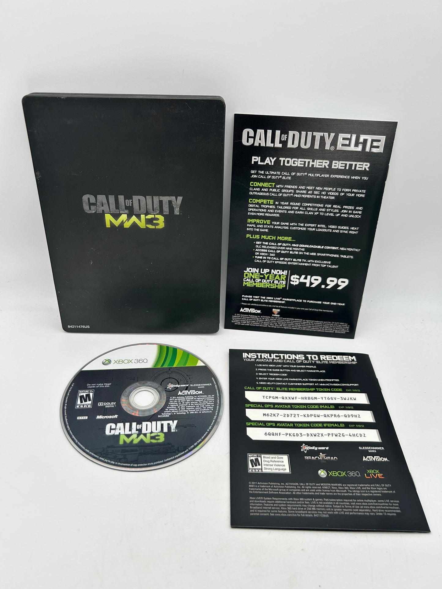 MICROSOFT XBOX 360 | CALL OF DUTY MODERN WARFARE 3 MW3 | LIMITED EDITION STEELBOOK