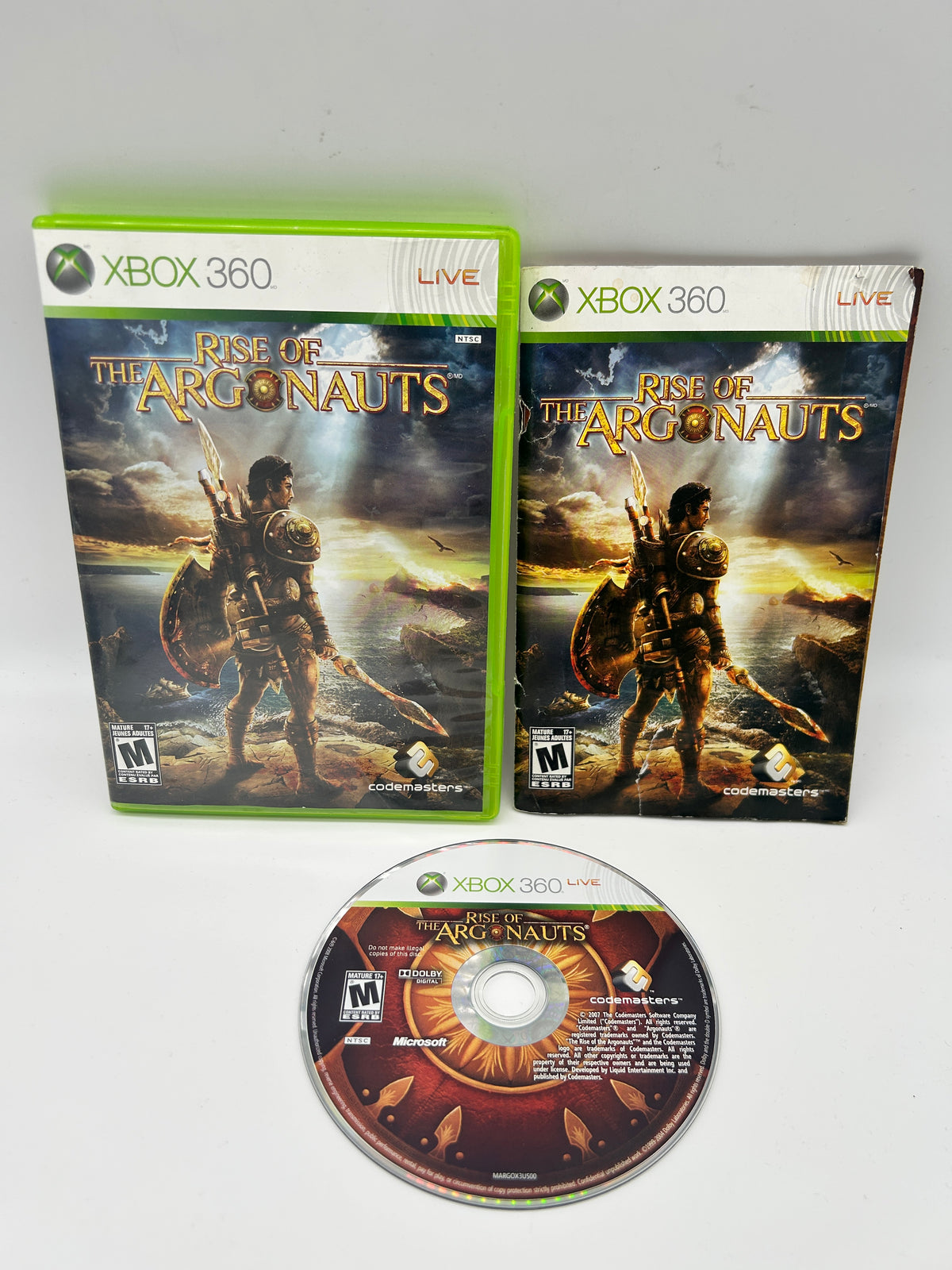 PiXEL-RETRO.COM : MICROSOFT XBOX 360 COMPLETE CIB BOX MANUAL GAME NTSC RISE OF THE ARGONAUTS