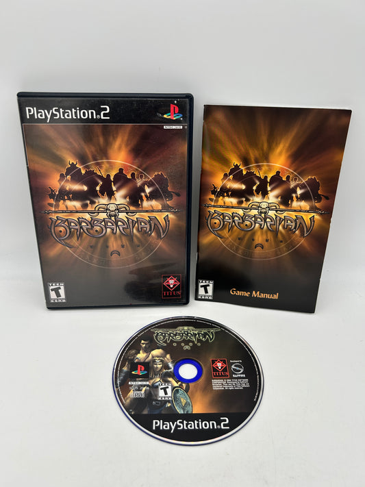 PiXEL-RETRO.COM : SONY PLAYSTATION 2 (PS2) COMPLET CIB BOX MANUAL GAME NTSC BARBARIAN