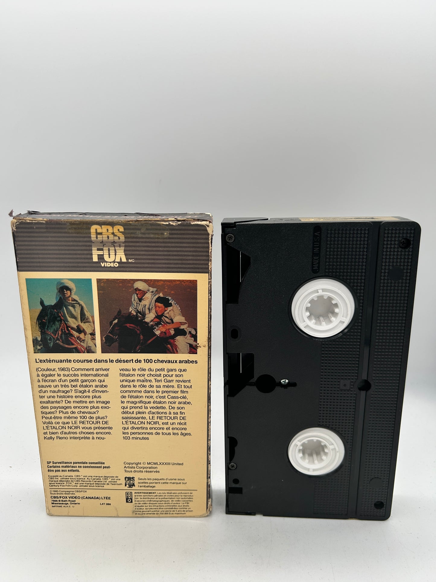 FiLM VHS FRANCAiS | LE RETOUR DE L'ETALON NOiR [THE BLACK STALLiON RETURNS]