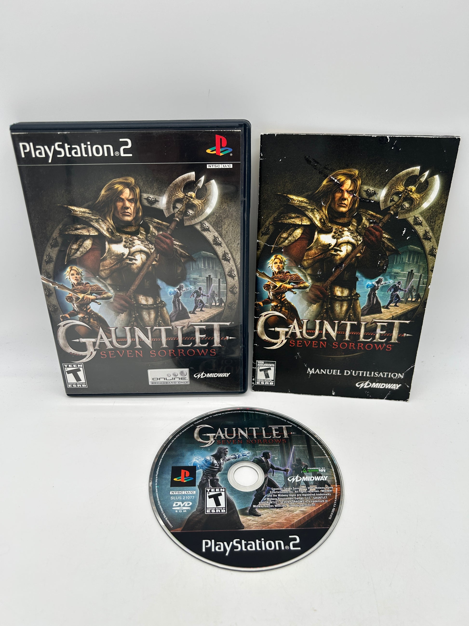 PiXEL-RETRO.COM : SONY PLAYSTATION 2 (PS2) COMPLET CIB BOX MANUAL GAME NTSC GAUNTLET SEVEN SORROWS