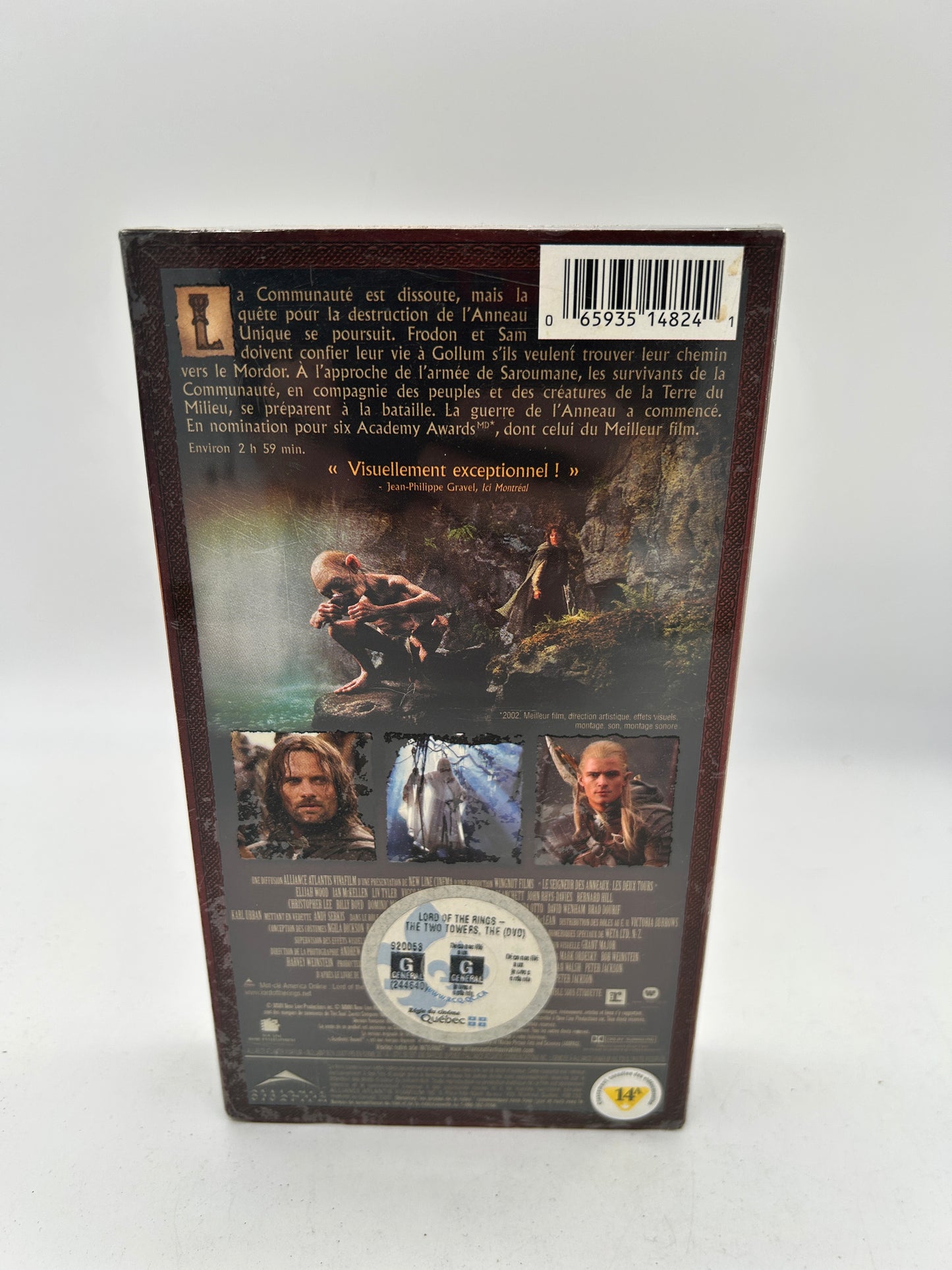 FiLM VHS FRANCAiS | LE SEiGNEUR DES ANNEAUX LES DEUX TOURS [THE LORD OF THE RiNGS TWO TOWERS]