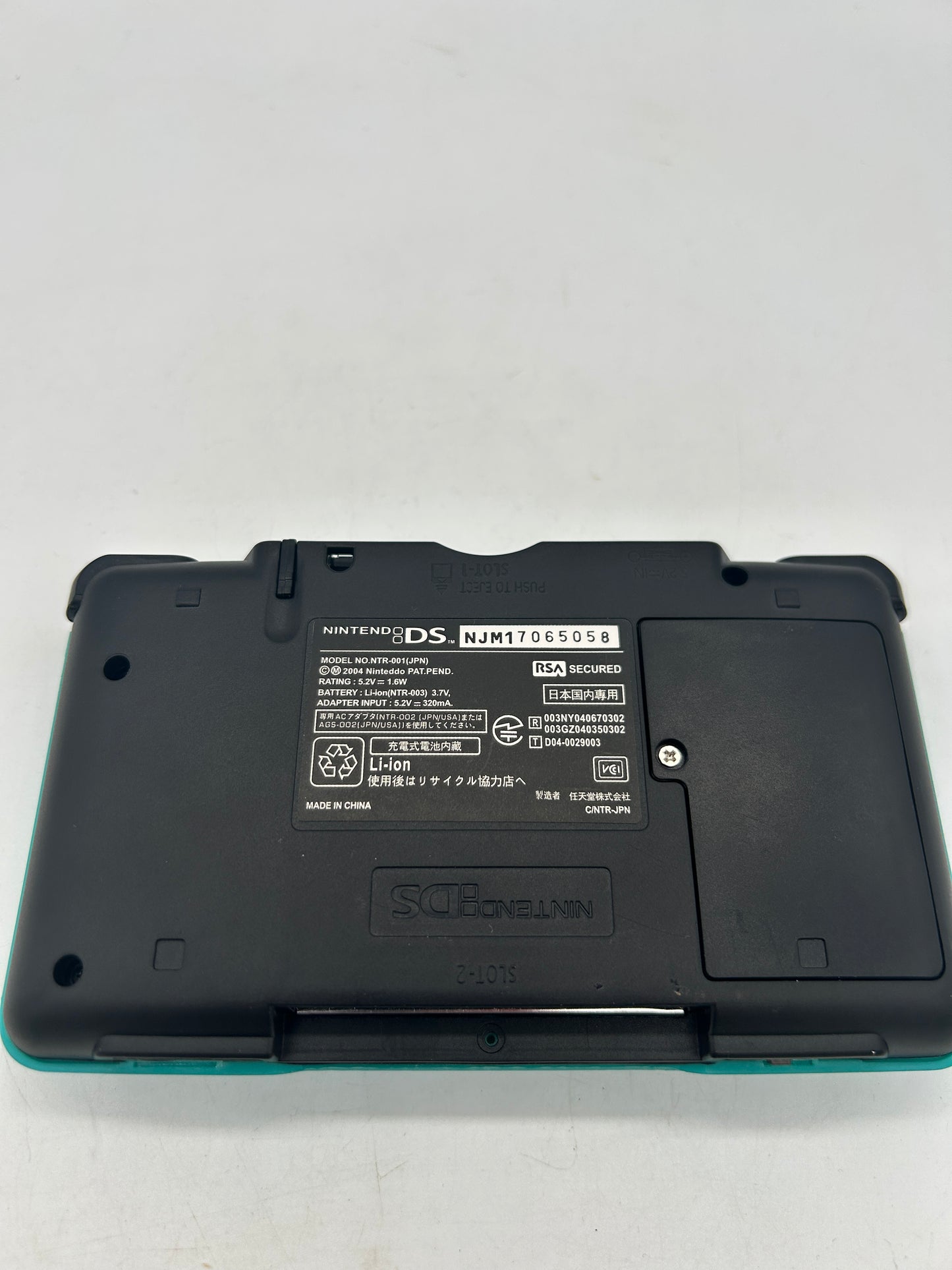 NiNTENDO DS CONSOLE | MODEL TURQUOiSE TEAL NTR-001