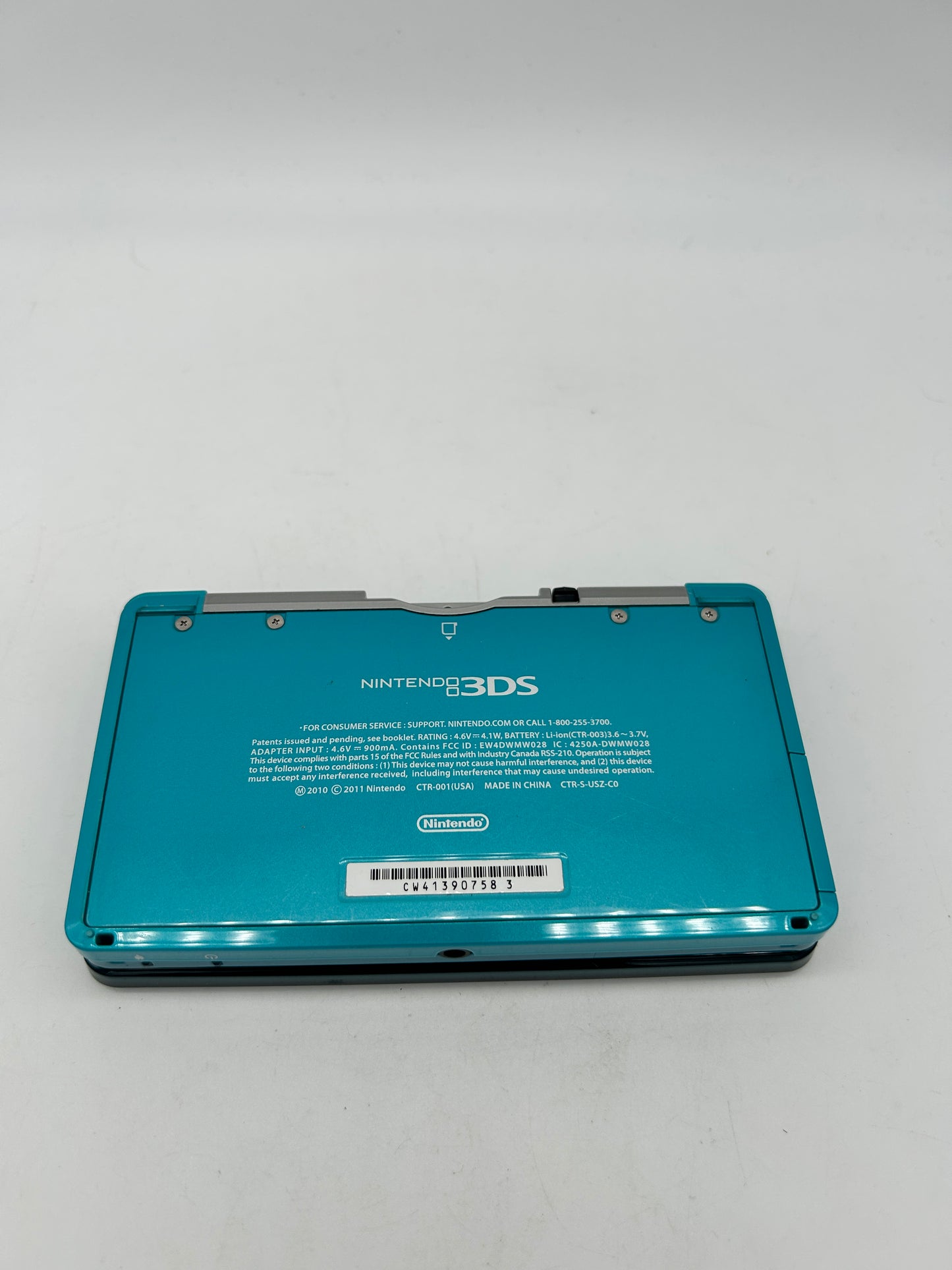 NiNTENDO 3DS CONSOLE | AQUA BLUE MODEL CTR-001(USA)
