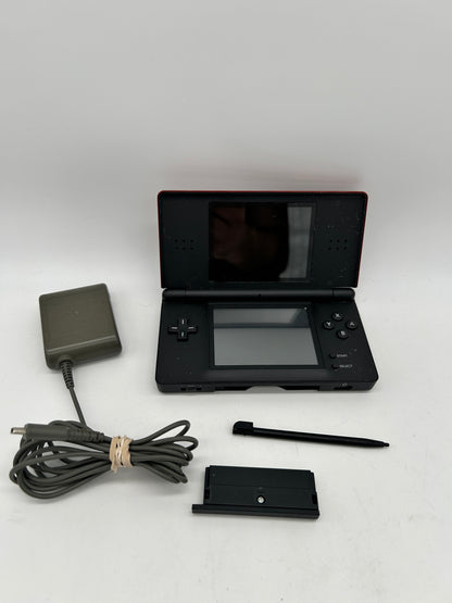 PiXEL-RETRO.COM : NINTENDO DS LITE ORIGINAL VERSION NTSC RED CRIMSON AND BLACK USG-001
