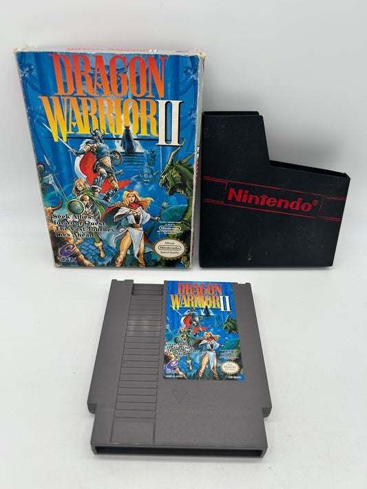 PiXEL-RETRO.COM : ORIGINAL NINTENDO NES COMPLET CIB BOX MANUAL GAME NTSC DRAGON WARRIOR II