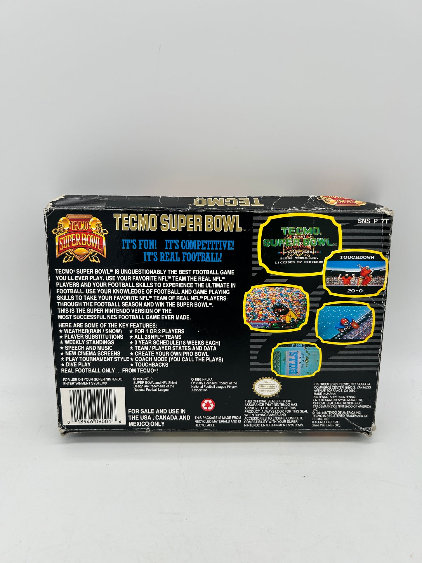 SUPER NiNTENDO [SNES] | TECMO SUPER BOWL
