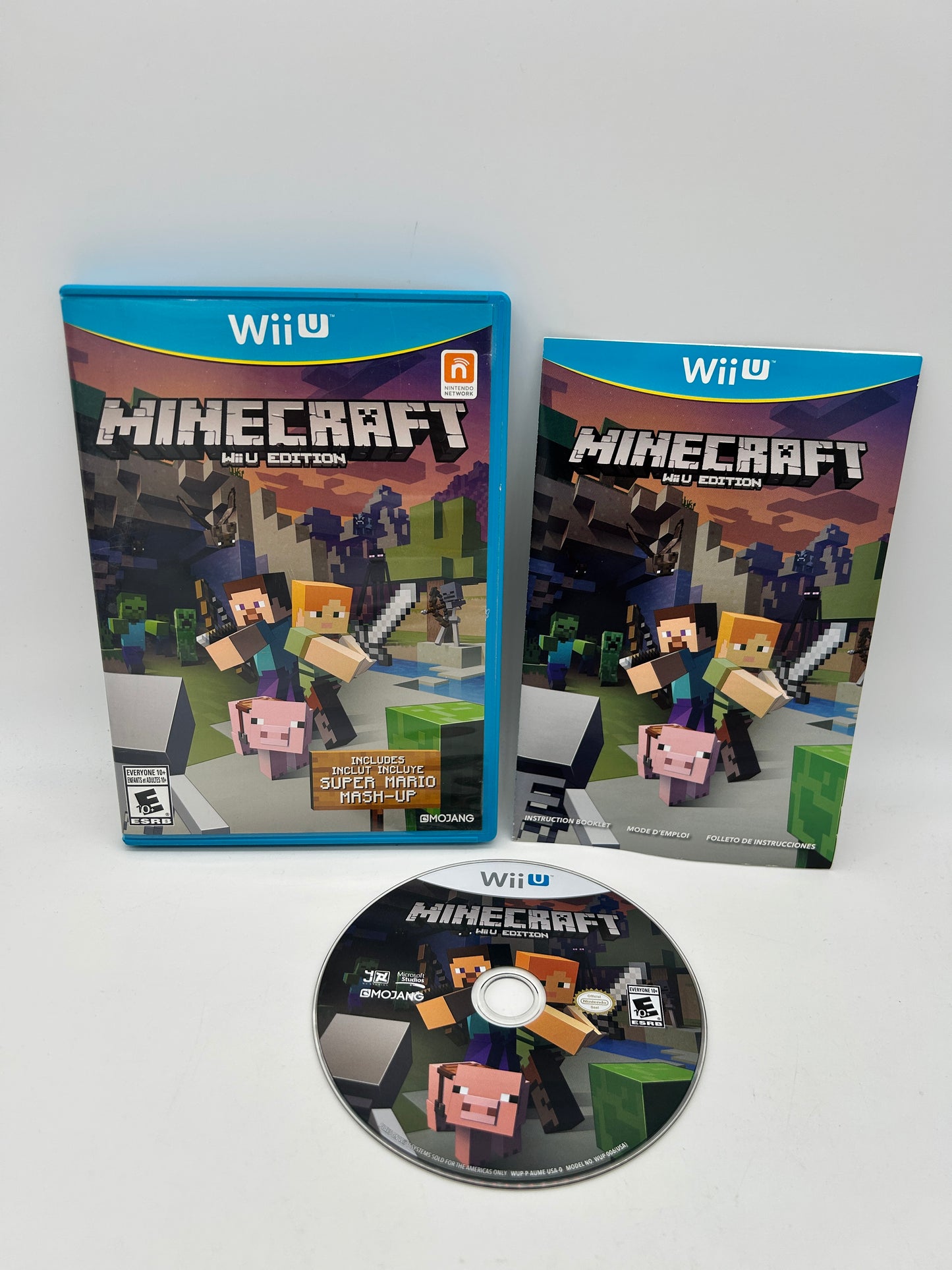 PiXEL-RETRO.COM : NINTENDO WII U COMPLET CIB BOX MANUAL GAME NTSC MINECRAFT