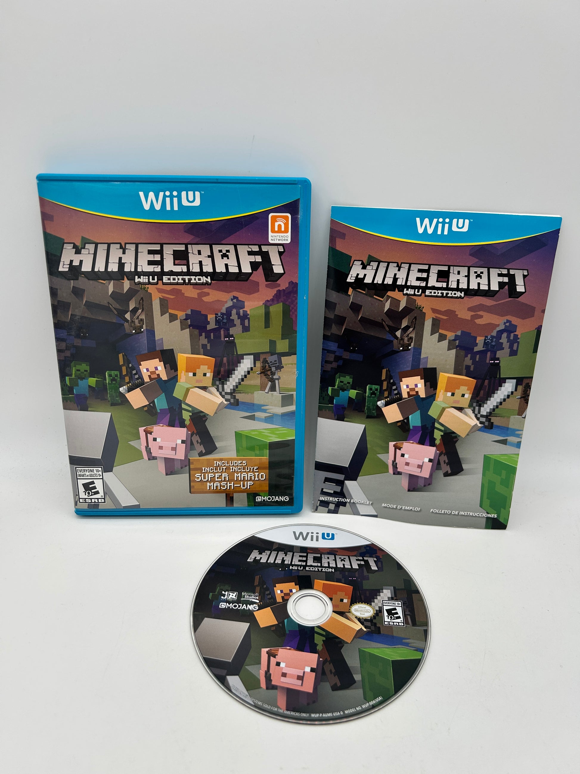 PiXEL-RETRO.COM : NINTENDO WII U COMPLET CIB BOX MANUAL GAME NTSC MINECRAFT