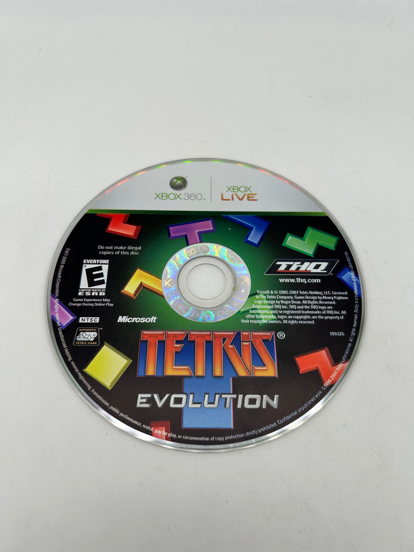 PiXEL-RETRO.COM : MICROSOFT XBOX 360 COMPLETE CIB BOX MANUAL GAME NTSC TETRIS EVOLUTION
