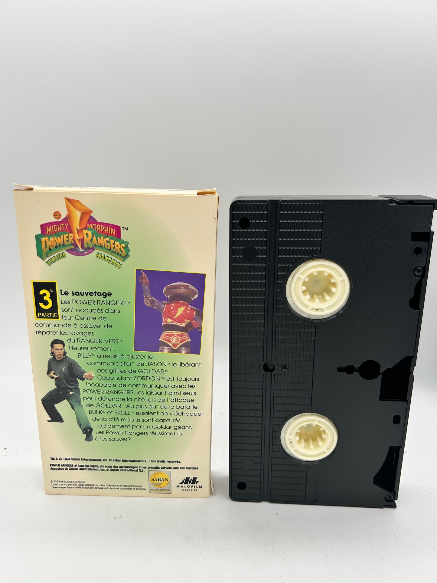 FiLM VHS FRANCAiS | MiGHTY MORPHiN POWER RANGERS LE SAUVETAGE 3E PARTiE