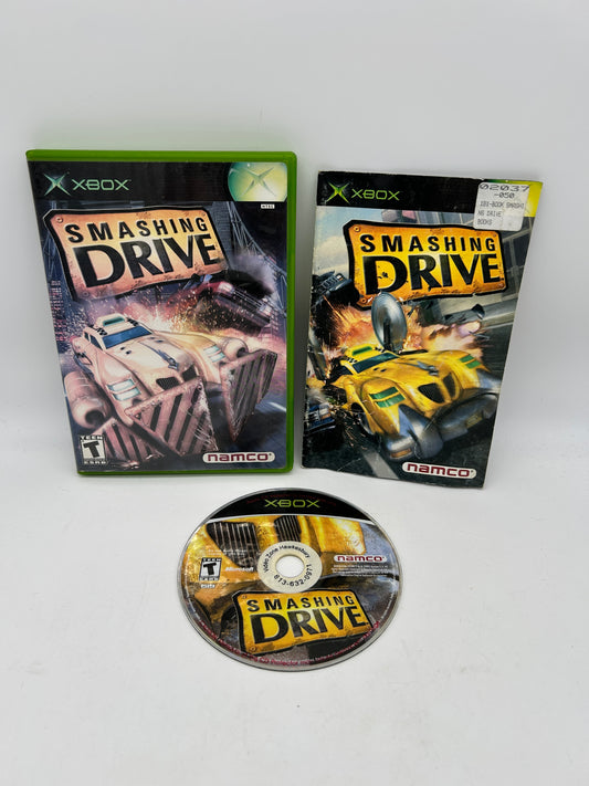 PiXEL-RETRO.COM : MICROSOFT XBOX COMPLETE CIB BOX MANUAL GAME NTSC SMASHING DRIVE