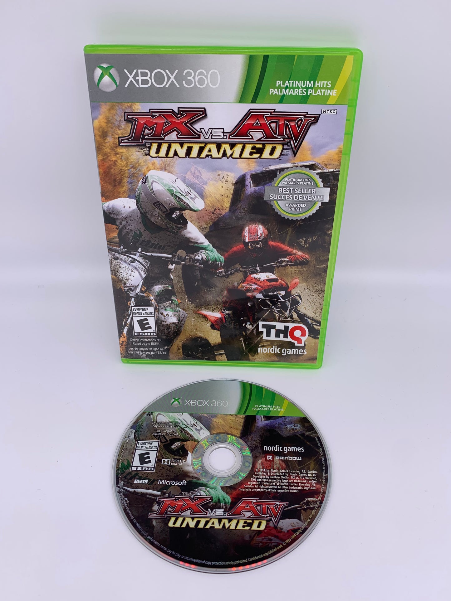 PiXEL-RETRO.COM : MICROSOFT XBOX 360 COMPLETE CIB BOX MANUAL GAME NTSC MX VS ATV UNTAMED