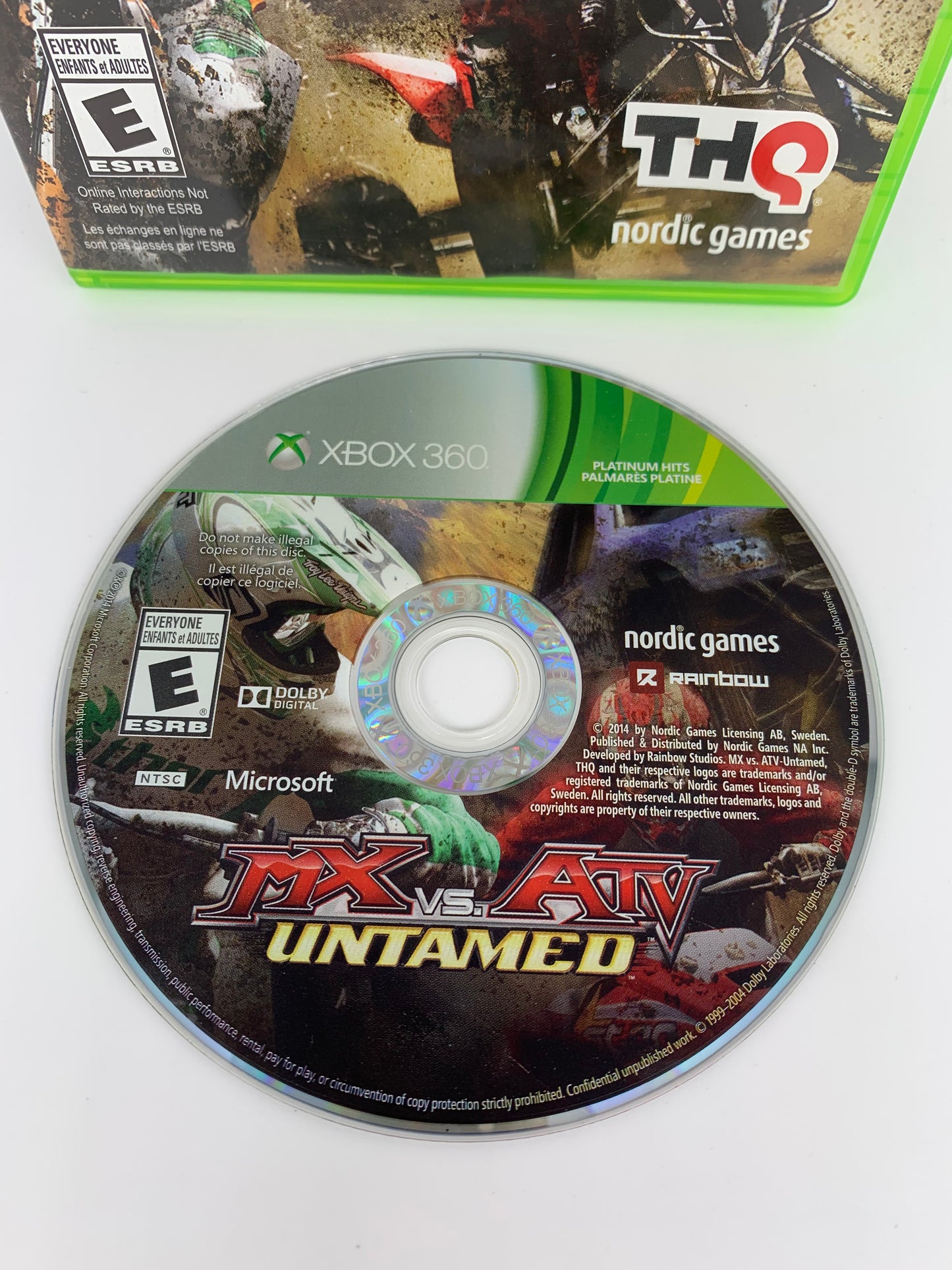 MiCROSOFT XBOX 360 | MX VS ATV UNTAMED | PLATiNUM HiTS