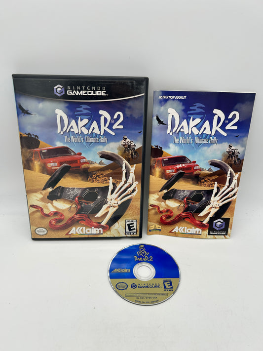 PiXEL-RETRO.COM : NINTENDO GAMECUBE COMPLETE CIB BOX MANUAL GAME NTSC DAKAR 2 THE WORLD'S ULTIMATE RALLY