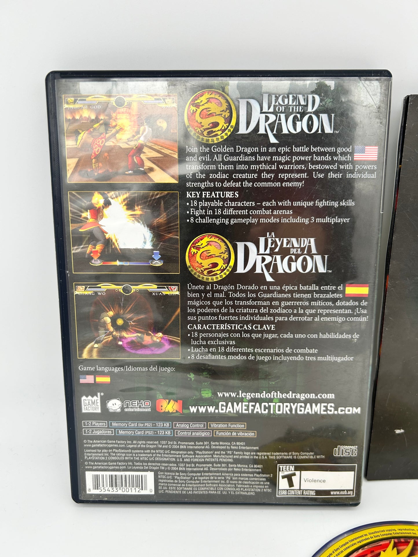 SONY PLAYSTATiON 2 [PS2] | LEGEND OF THE DRAGON