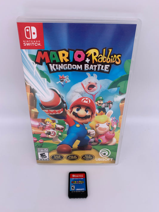 PiXEL-RETRO.COM : NINTENDO SWITCH NEW SEALED IN BOX COMPLETE MANUAL GAME NTSC MARIO + RABBIDS KINGDOM BATTLE